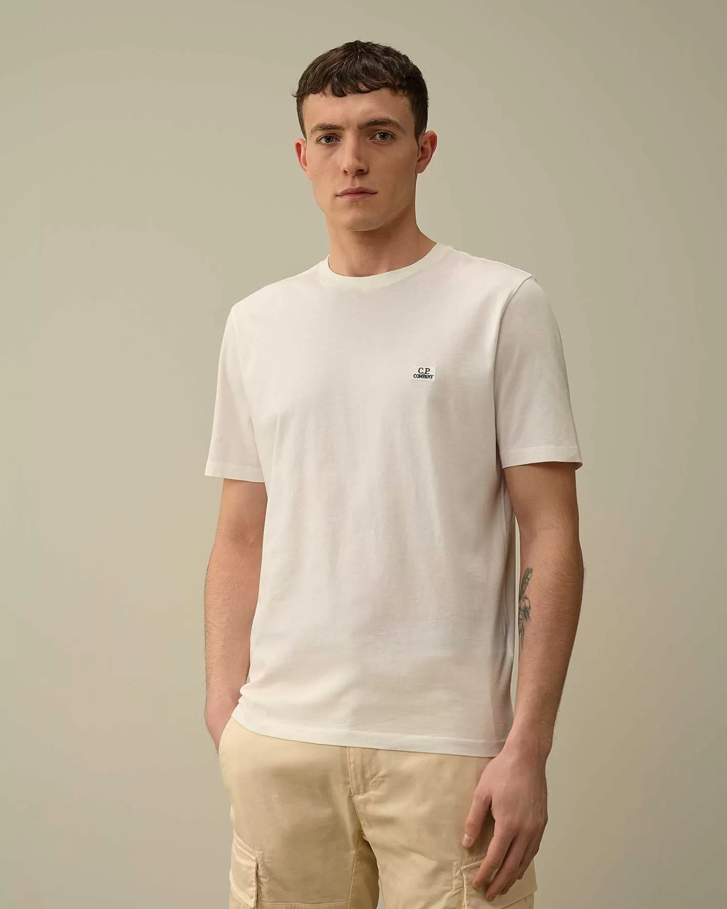 301_jersey_logo_tshirt_2-11.webp Homme C.P. Company T-Shirts Et Polos^30/1 Jersey Logo T-Shirt