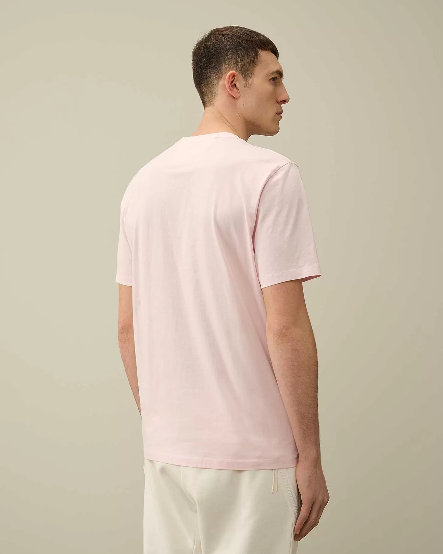 301_jersey_logo_tshirt_3-4.webp Homme C.P. Company T-Shirts Et Polos^30/1 Jersey Logo T-Shirt