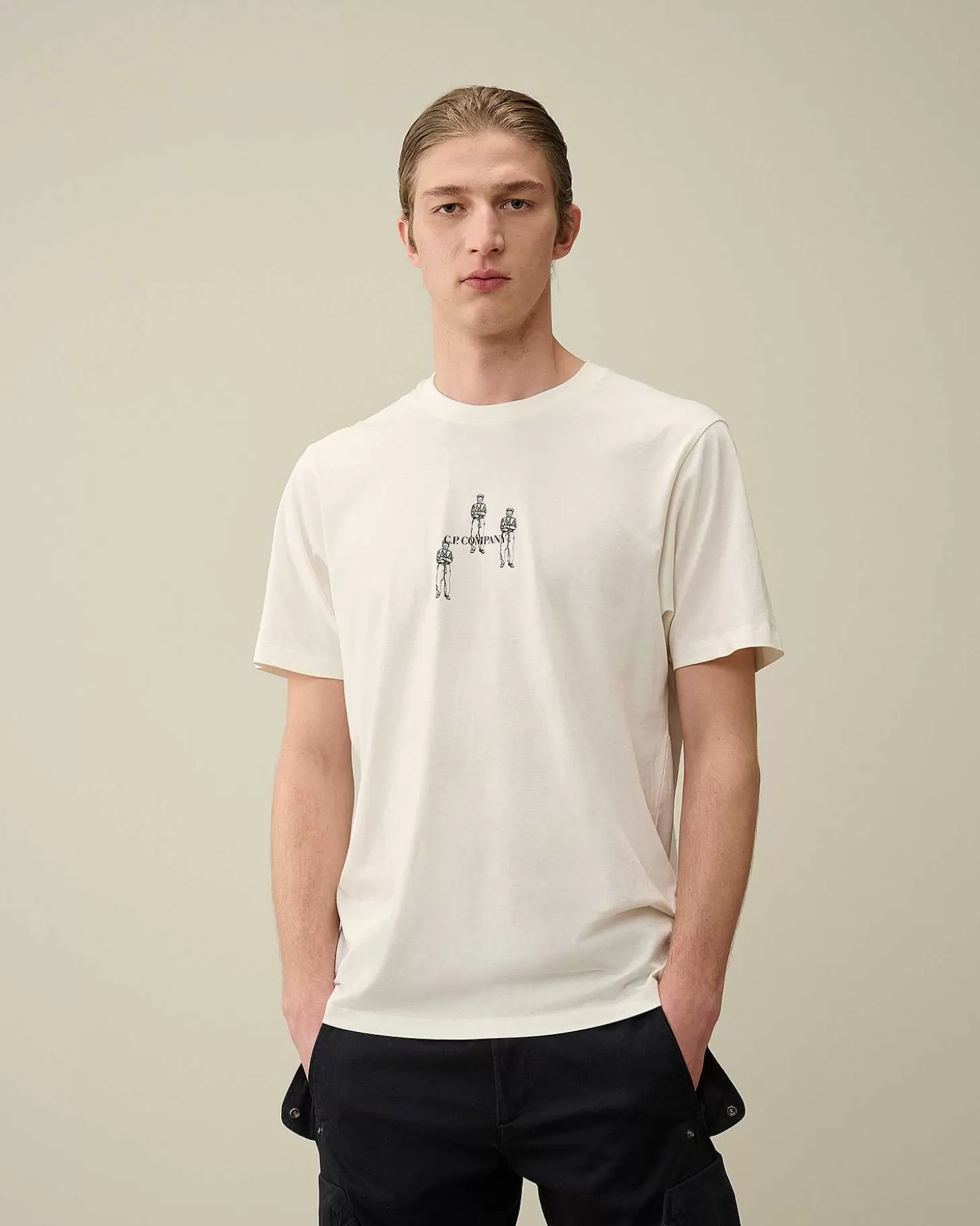 301_jersey_relaxed_graphic_tshirt_2-1.webp Homme C.P. Company T-Shirts Et Polos^30/1 Jersey Relaxed Graphic T-Shirt