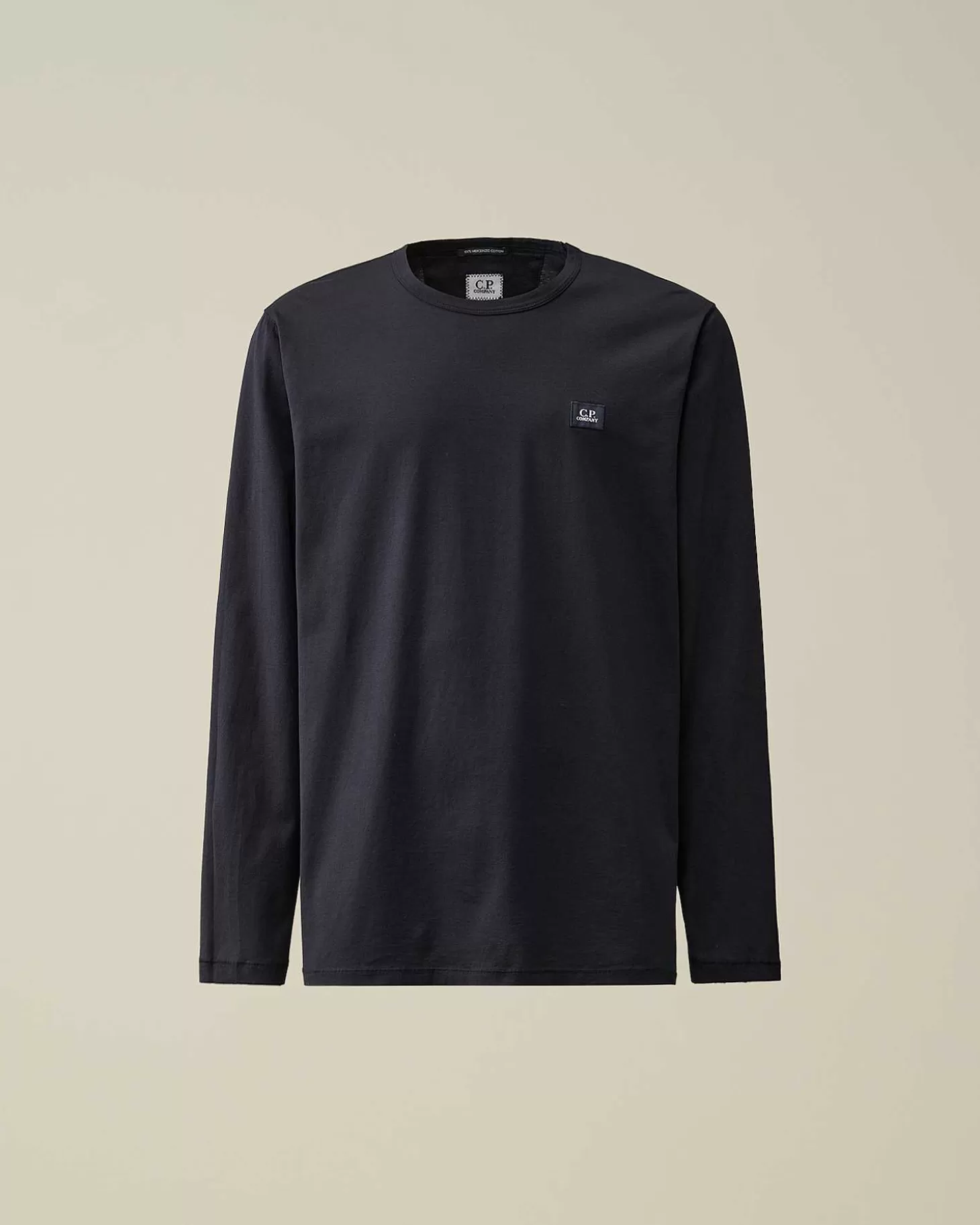 702_mercerized_jersey_long_sleeved_tshirt_1.webp Homme C.P. Company T-Shirts Et Polos^70/2 Mercerized Jersey Long Sleeved T-Shirt