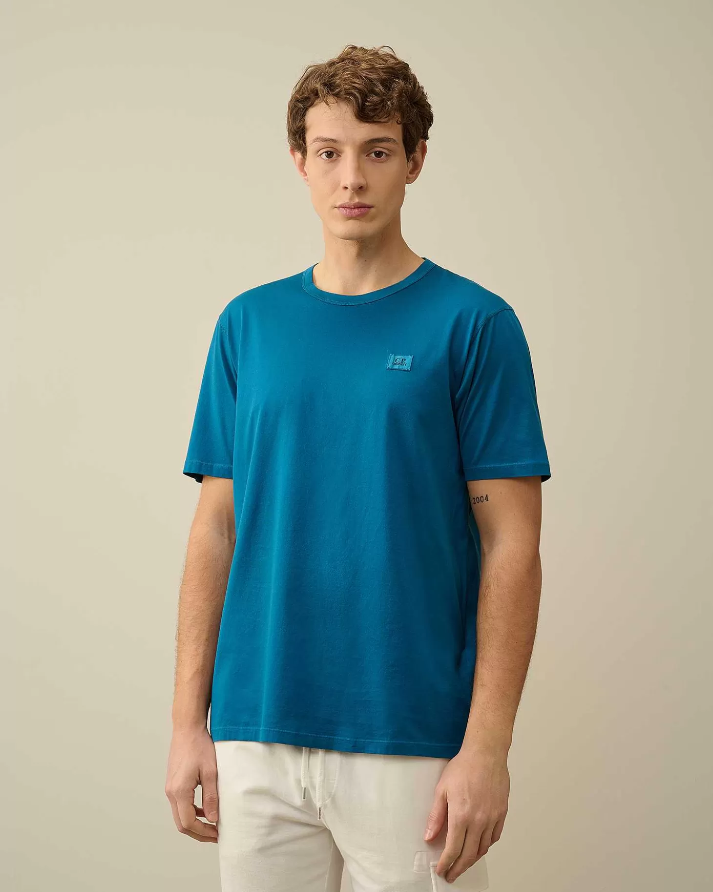 702_mercerized_jersey_tshirt_2-1.webp Homme C.P. Company T-Shirts Et Polos^70/2 Mercerized Jersey T-Shirt