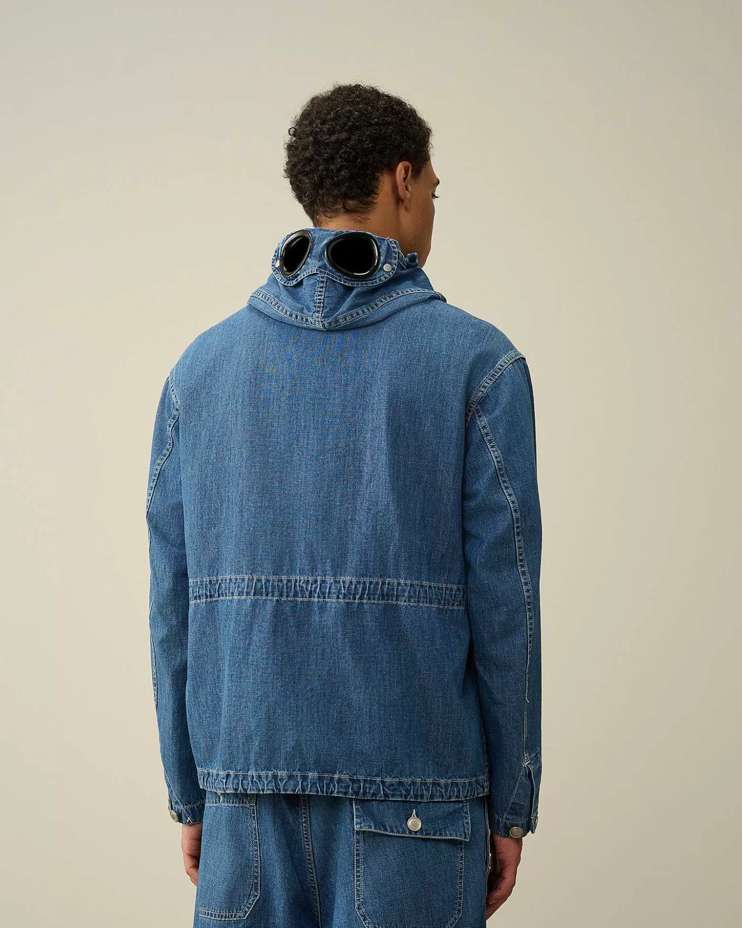 blu_goggle_jacket_3.webp Homme C.P. Company Vestes Et Manteaux^Blu Goggle Jacket