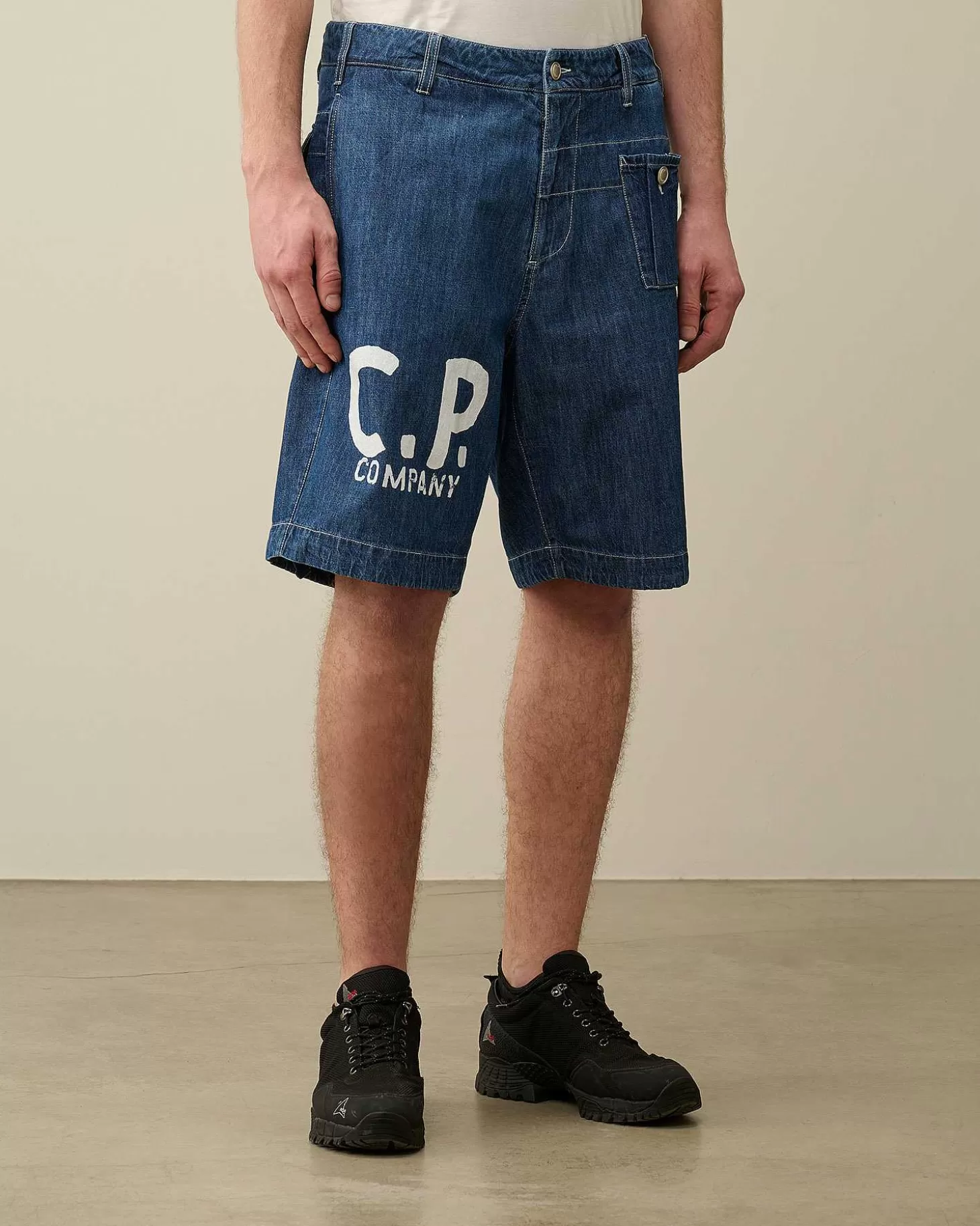 blu_utility_shorts_2.webp Homme C.P. Company Survêtements Et Shorts^Blu Utility Shorts