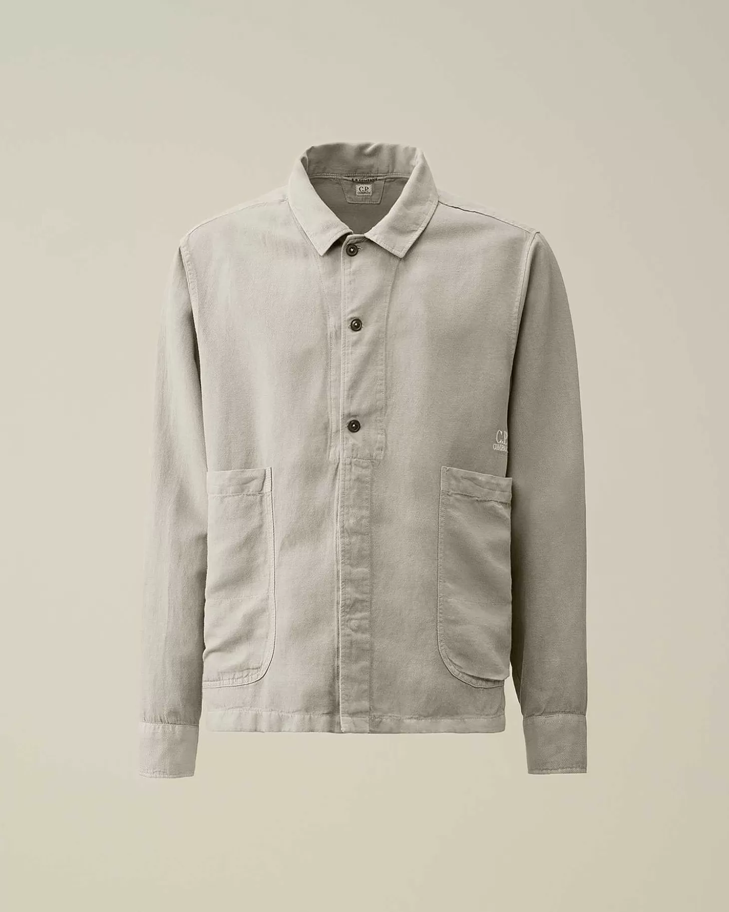 broken_linencotton_pocket_shirt_1-1.webp Homme C.P. Company Chemises^Broken Linen/Cotton Pocket Shirt