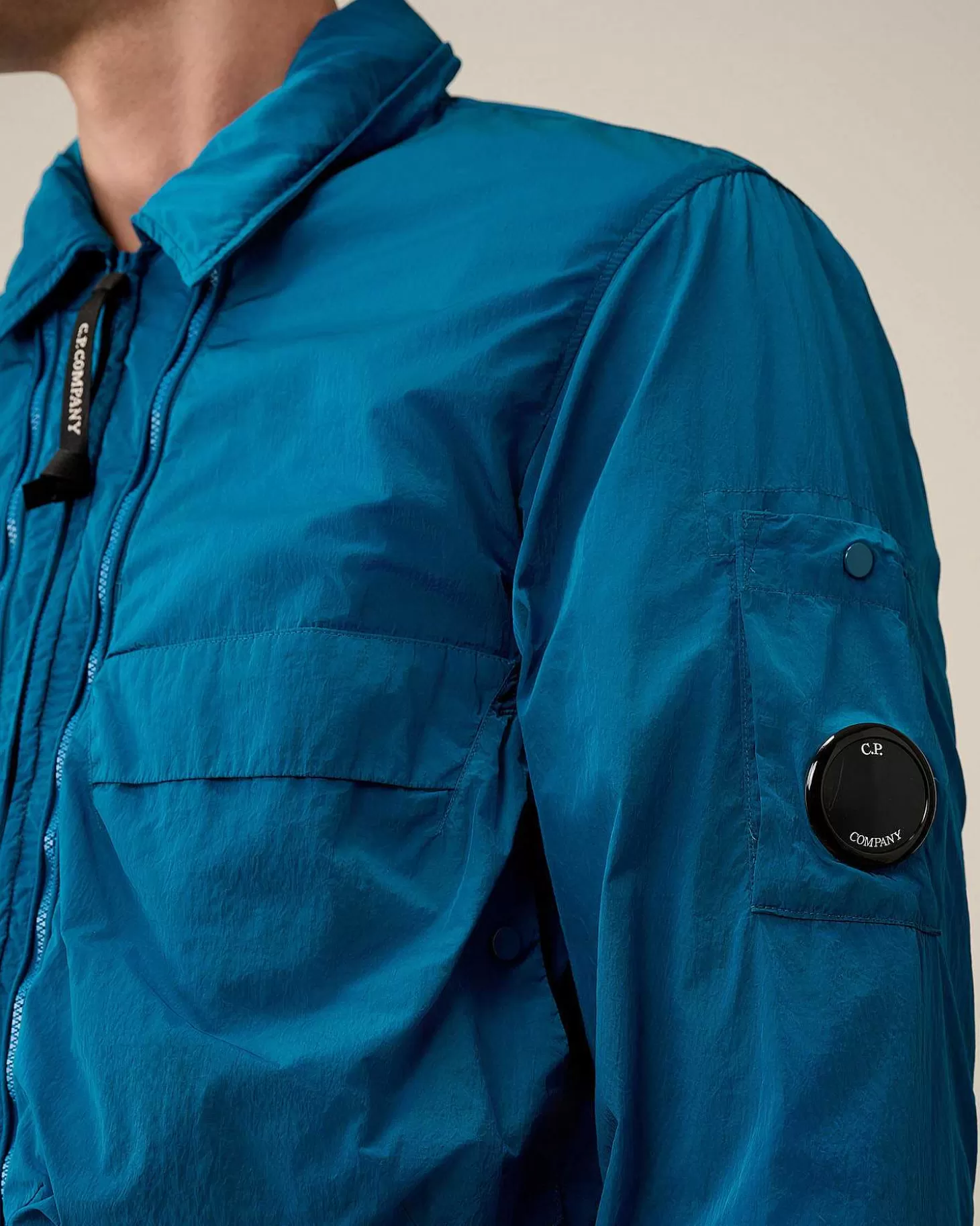 chromer_hooded_overshirt_5.webp Homme C.P. Company Surchemises^Chrome-R Hooded Overshirt