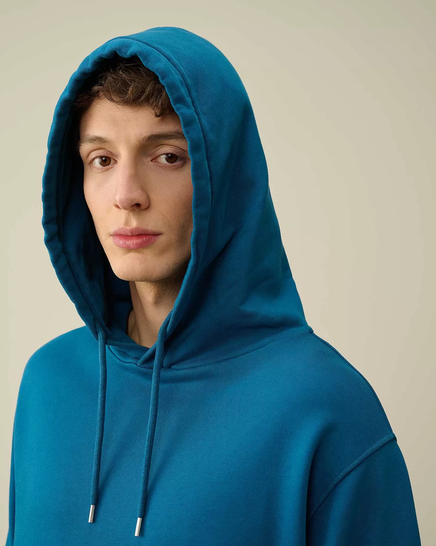 cotton_diagonal_fleece_lens_hoodie_4-3.webp Homme C.P. Company Sweat-Shirts^Cotton Diagonal Fleece Lens Hoodie