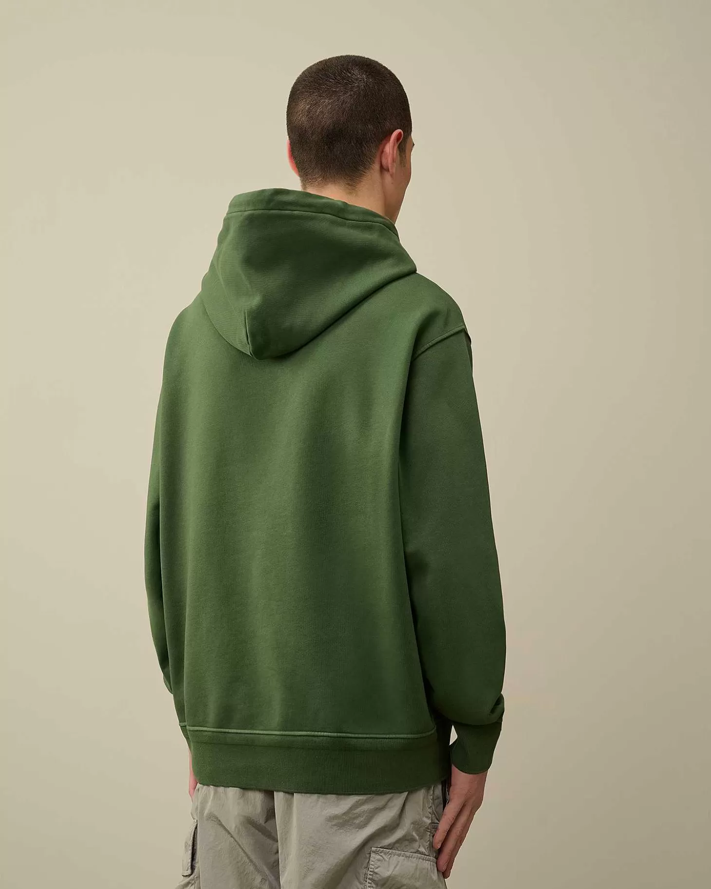 cotton_diagonal_fleece_logo_hoodie_3-3.webp Homme C.P. Company Sweat-Shirts^Cotton Diagonal Fleece Logo Hoodie