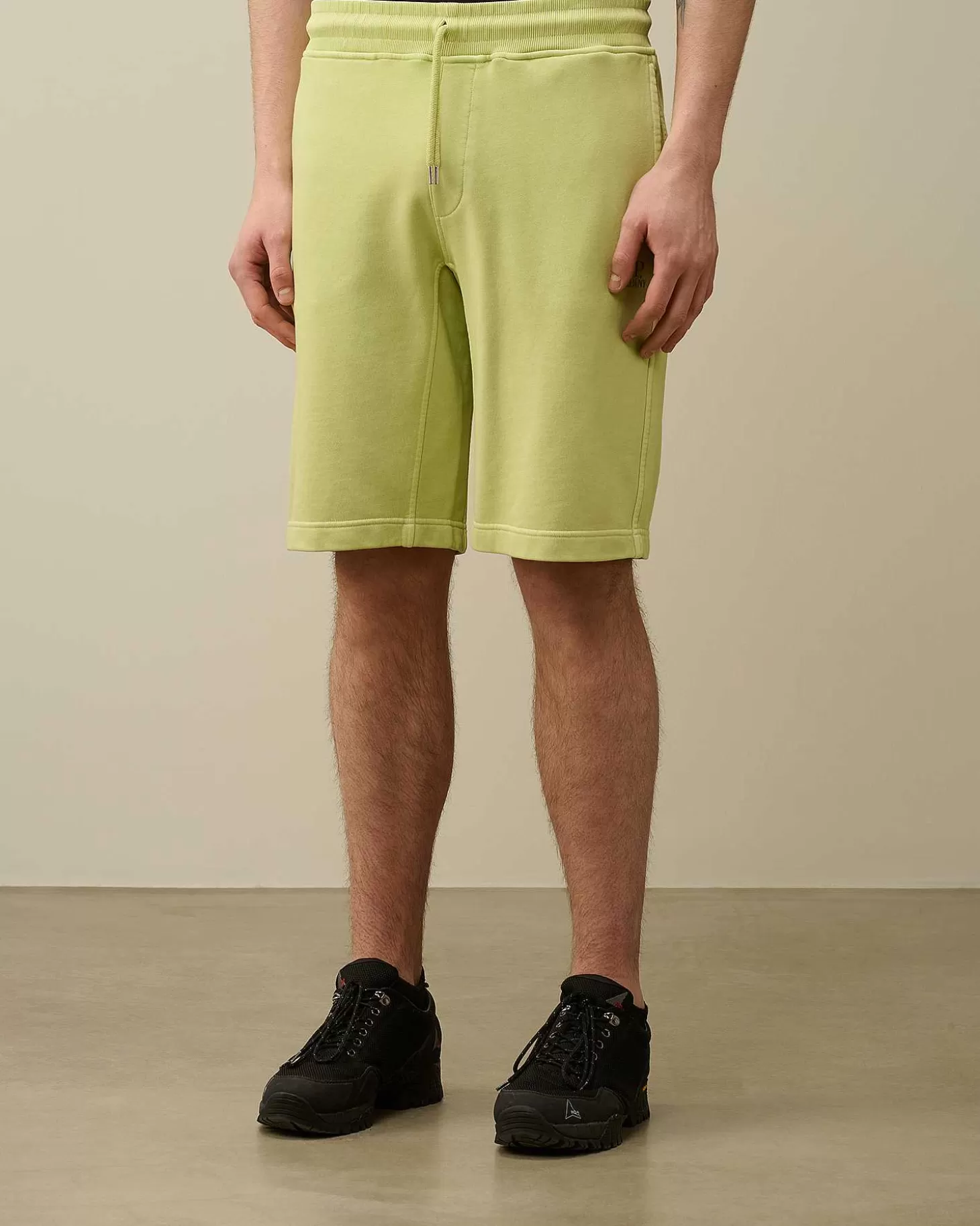 cotton_diagonal_fleece_shorts_2.webp Homme C.P. Company Survêtements Et Shorts^Cotton Diagonal Fleece Shorts