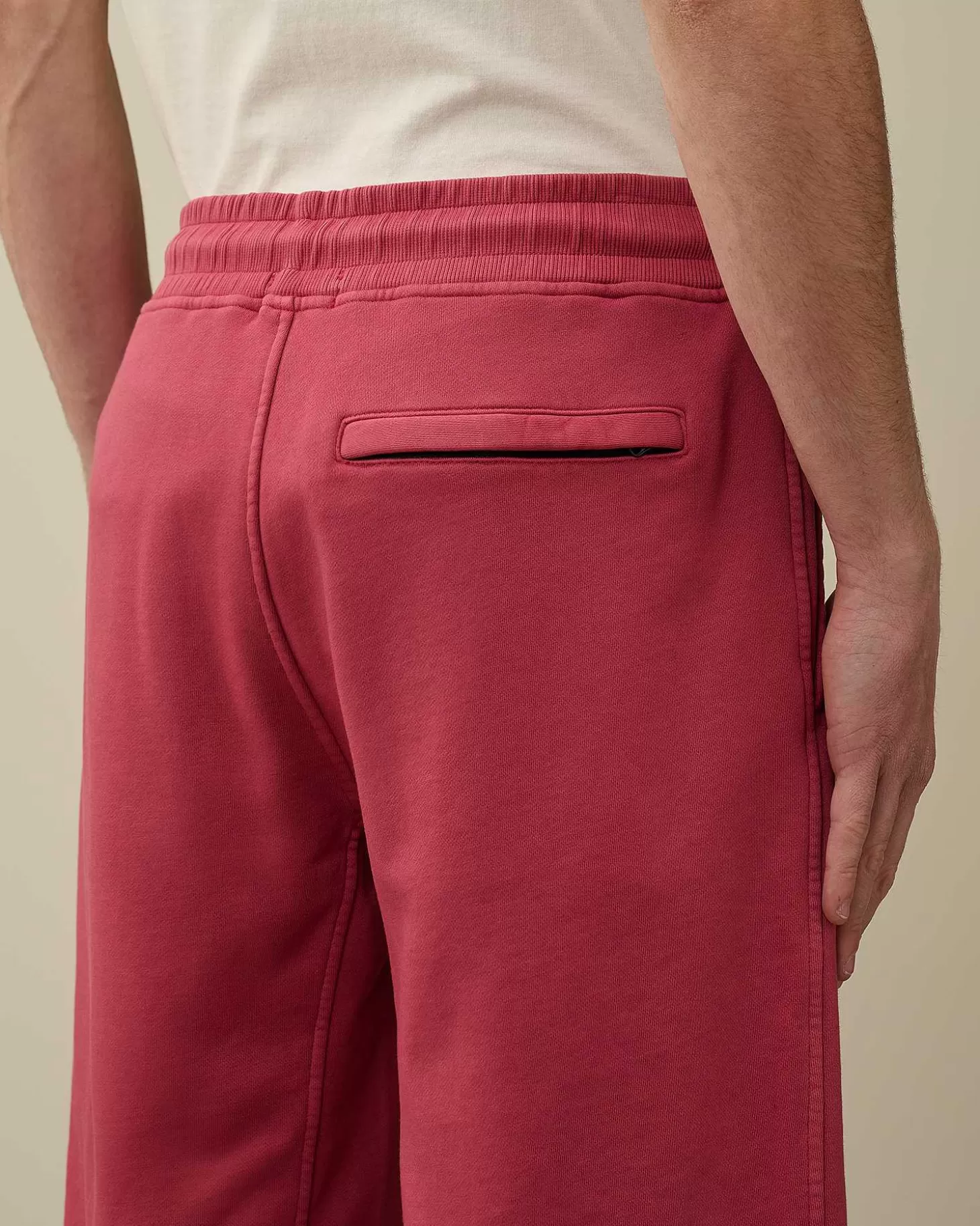 cotton_diagonal_fleece_shorts_5-2.webp Homme C.P. Company Survêtements Et Shorts^Cotton Diagonal Fleece Shorts