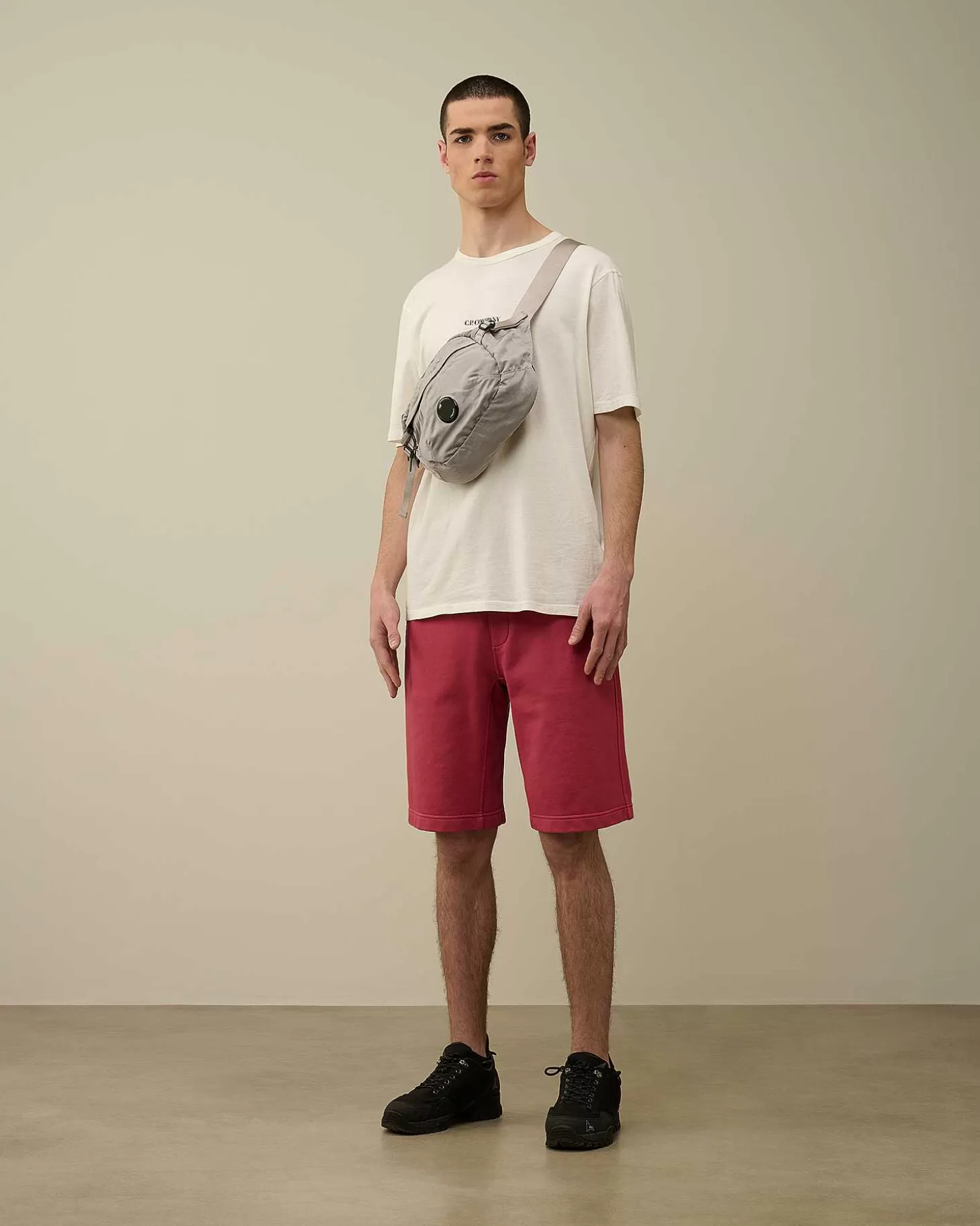 cotton_diagonal_fleece_shorts_6-2.webp Homme C.P. Company Survêtements Et Shorts^Cotton Diagonal Fleece Shorts