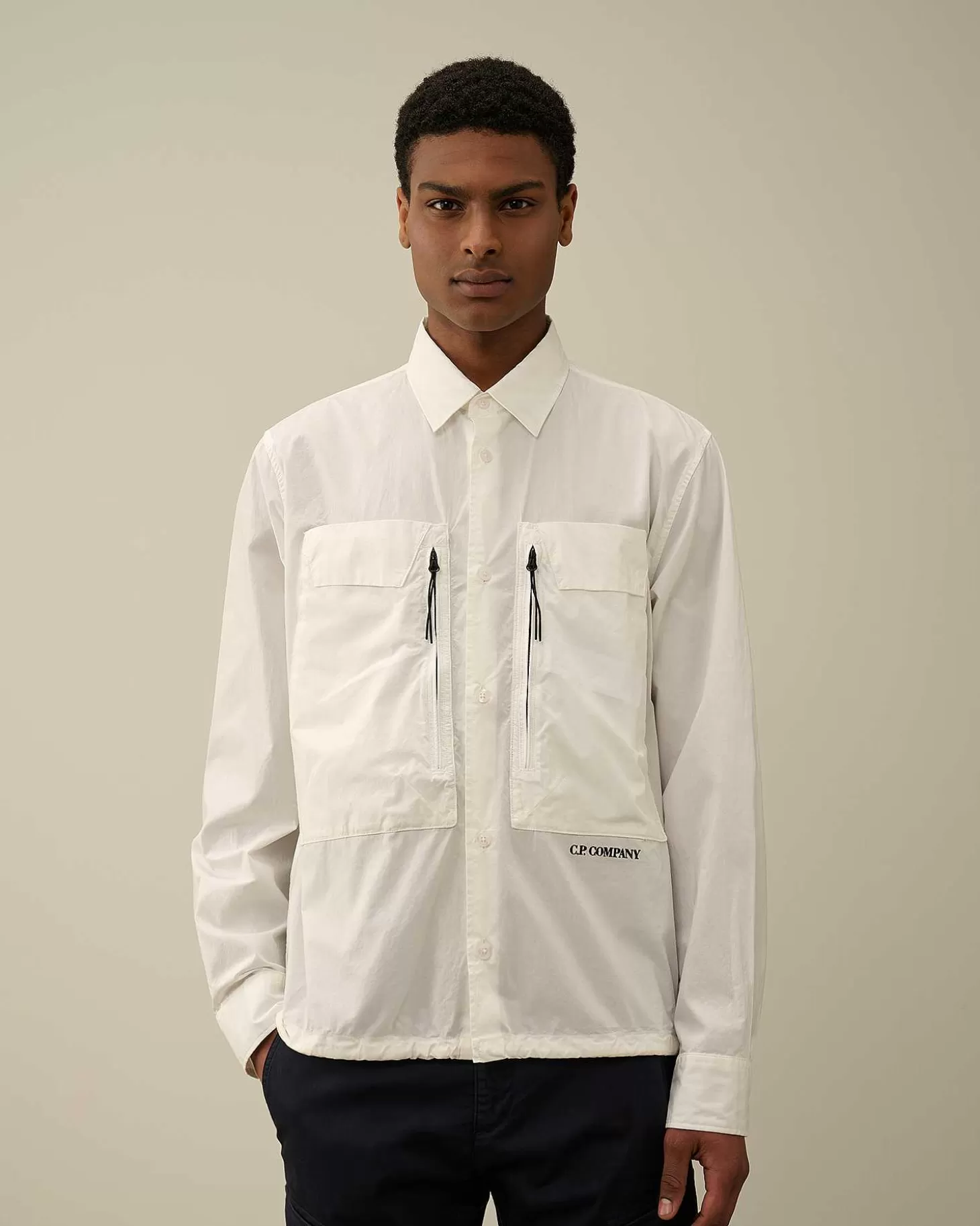 cotton_popeline_overshirt_2-2.webp Homme C.P. Company Surchemises^Cotton Popeline Overshirt