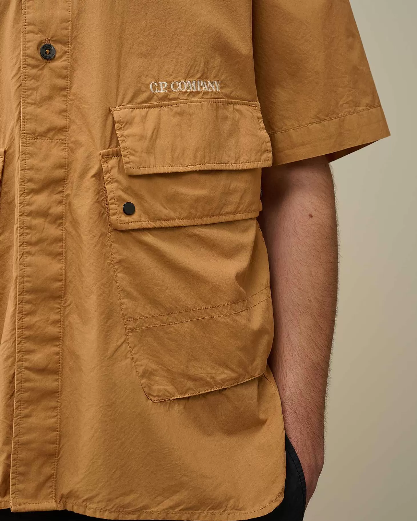 cotton_popeline_pocket_shirt_4-2.webp Homme C.P. Company Chemises^Cotton Popeline Pocket Shirt