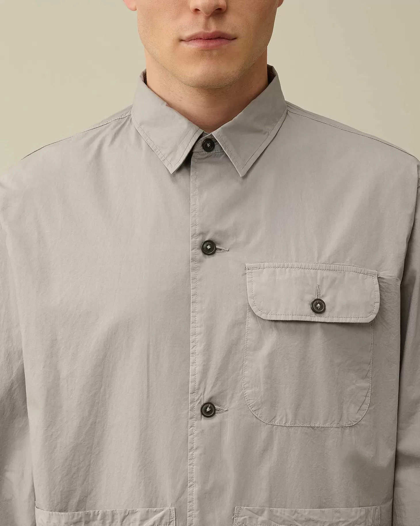 cotton_popeline_workwear_shirt_5.webp Homme C.P. Company Chemises^Cotton Popeline Workwear Shirt