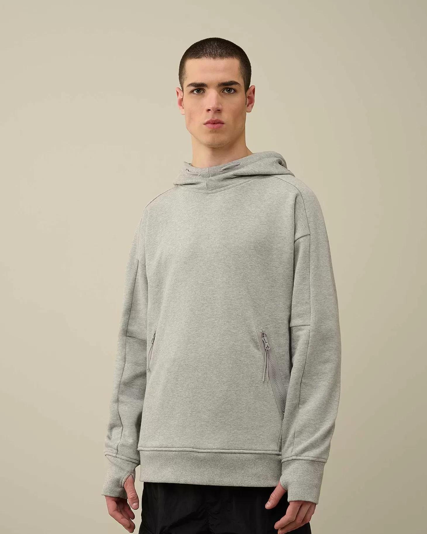 diagonal_raised_fleece_goggle_hoodie_2-1.webp Homme C.P. Company Sweat-Shirts^Diagonal Raised Fleece Goggle Hoodie