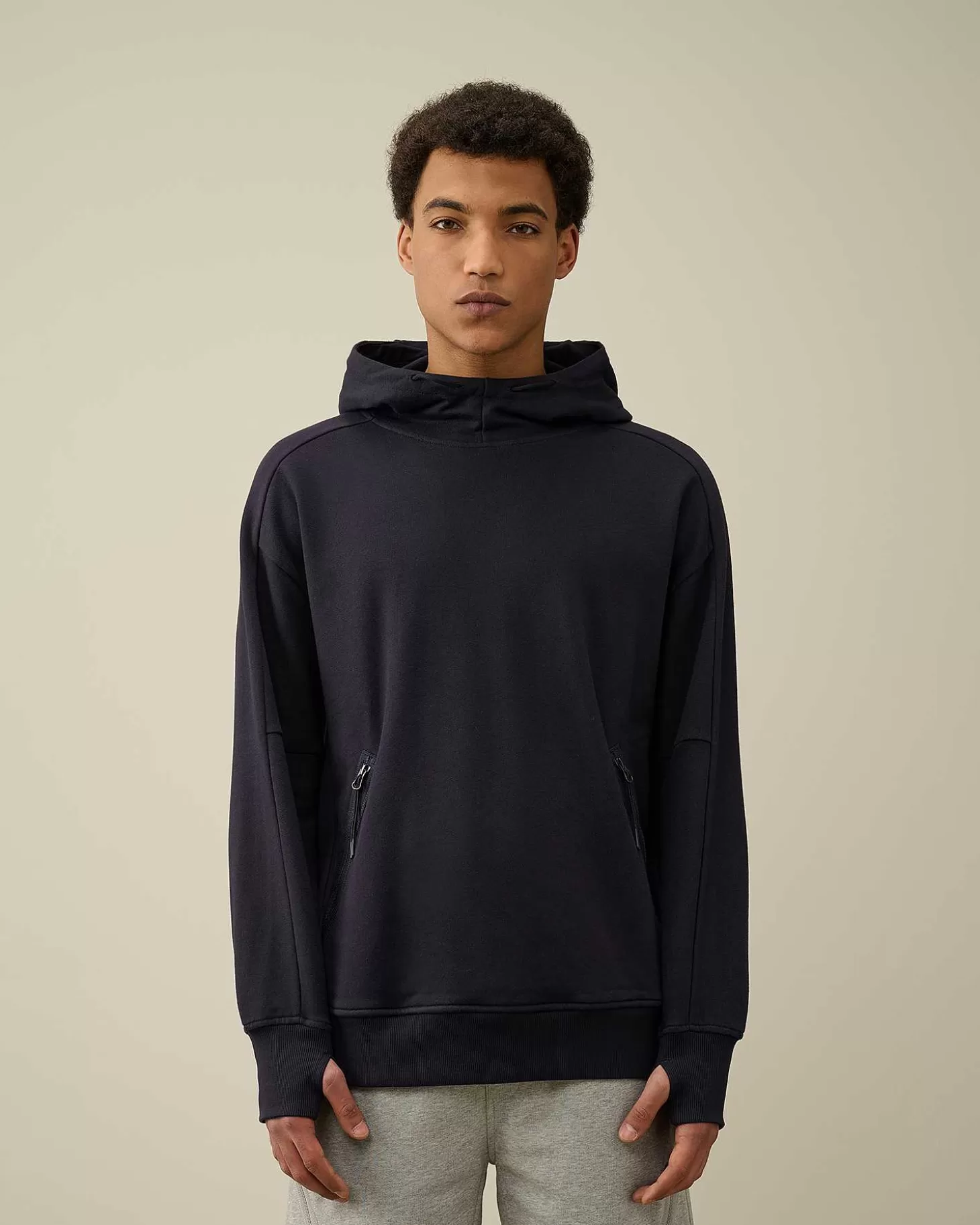 diagonal_raised_fleece_goggle_hoodie_2-4.webp Homme C.P. Company Sweat-Shirts^Diagonal Raised Fleece Goggle Hoodie