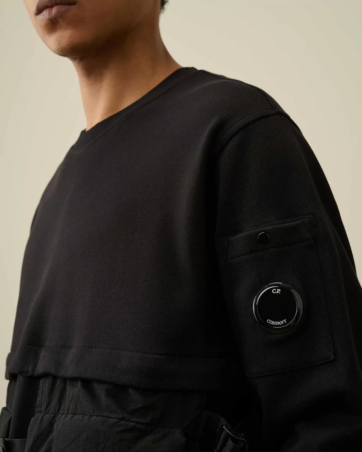 diagonal_raised_fleece_mixed_detachable_sweatshirt_4.webp Homme C.P. Company Sweat-Shirts^Diagonal Raised Fleece Mixed Detachable Sweatshirt