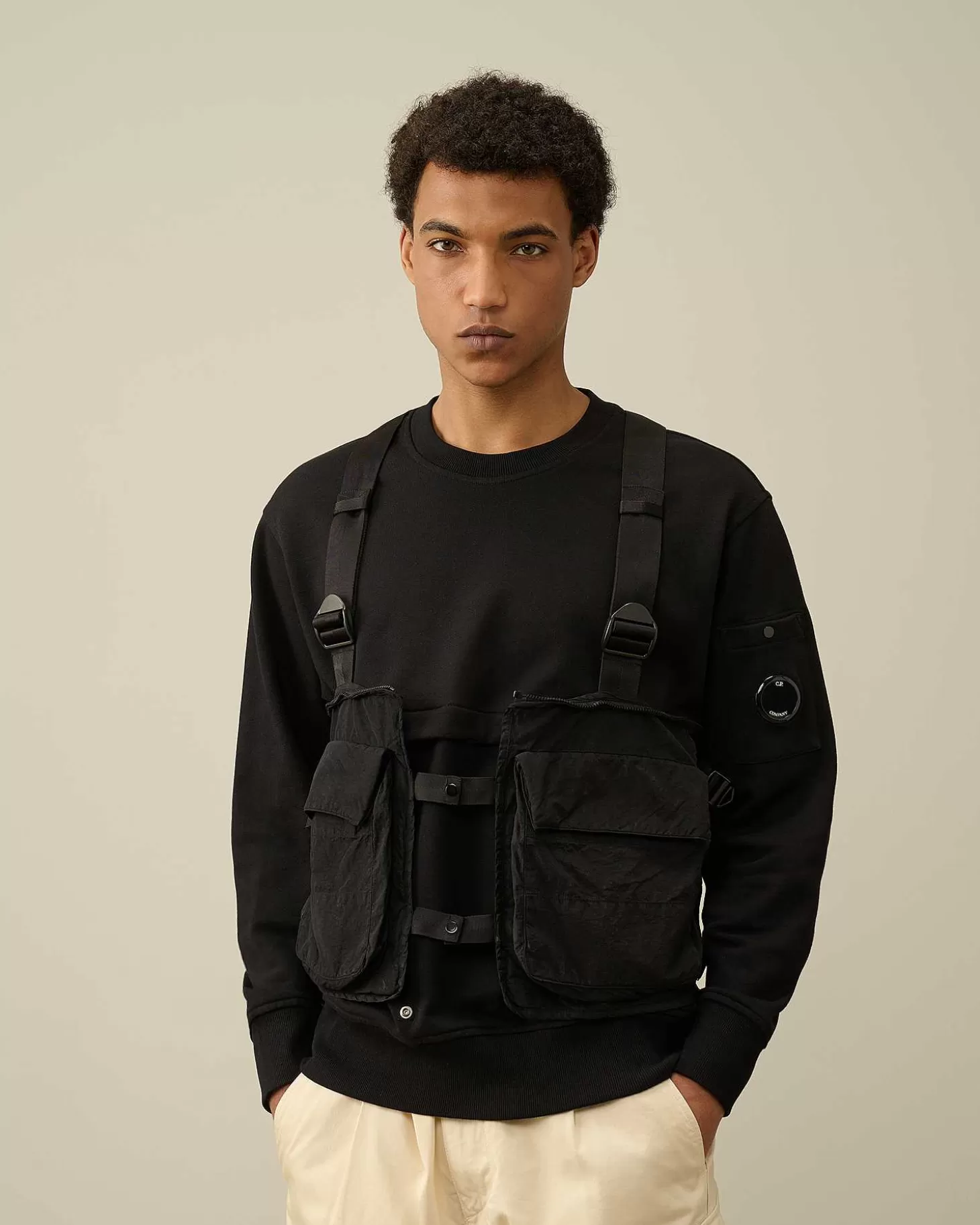 diagonal_raised_fleece_mixed_detachable_sweatshirt_7.webp Homme C.P. Company Sweat-Shirts^Diagonal Raised Fleece Mixed Detachable Sweatshirt