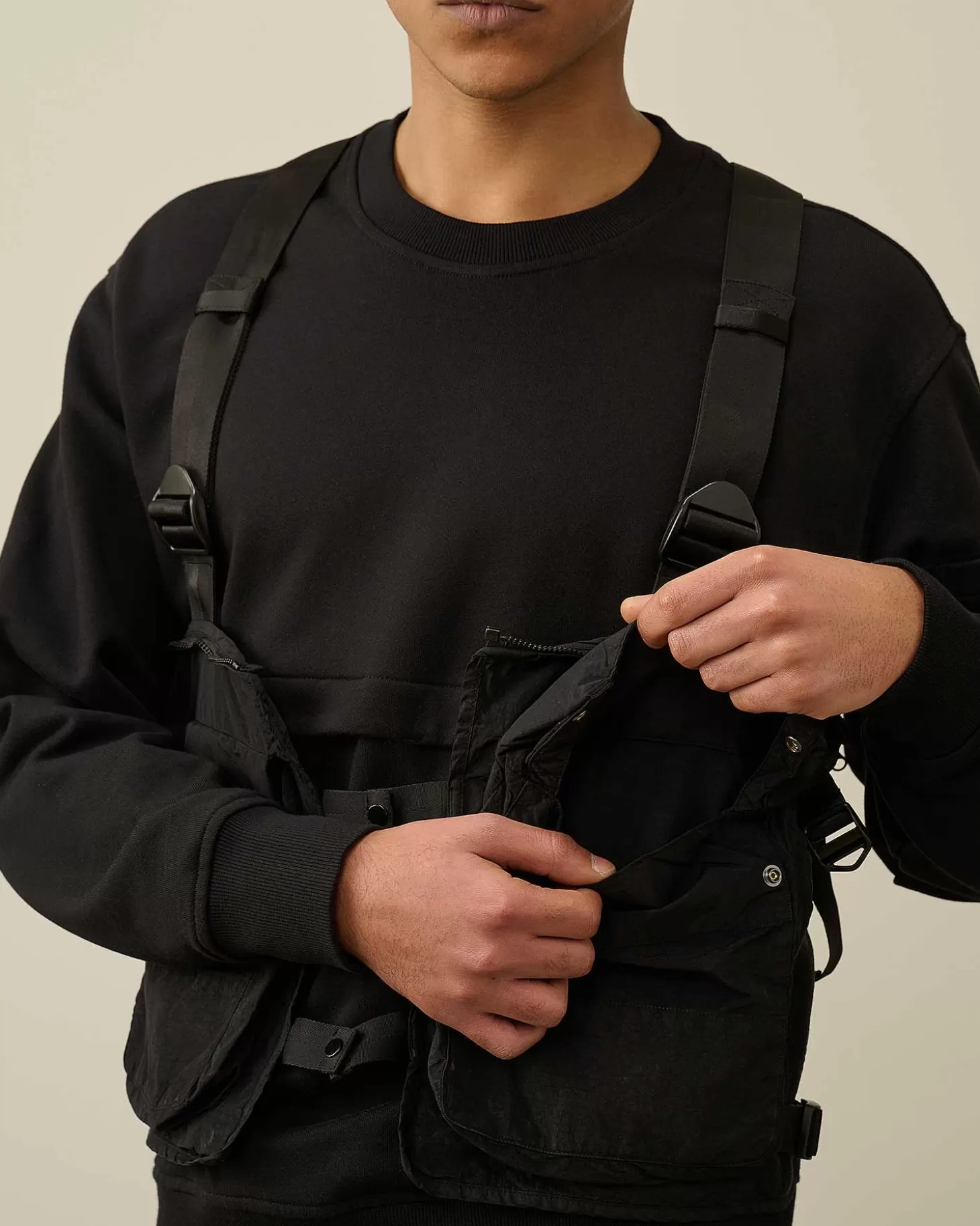 diagonal_raised_fleece_mixed_detachable_sweatshirt_8.webp Homme C.P. Company Sweat-Shirts^Diagonal Raised Fleece Mixed Detachable Sweatshirt