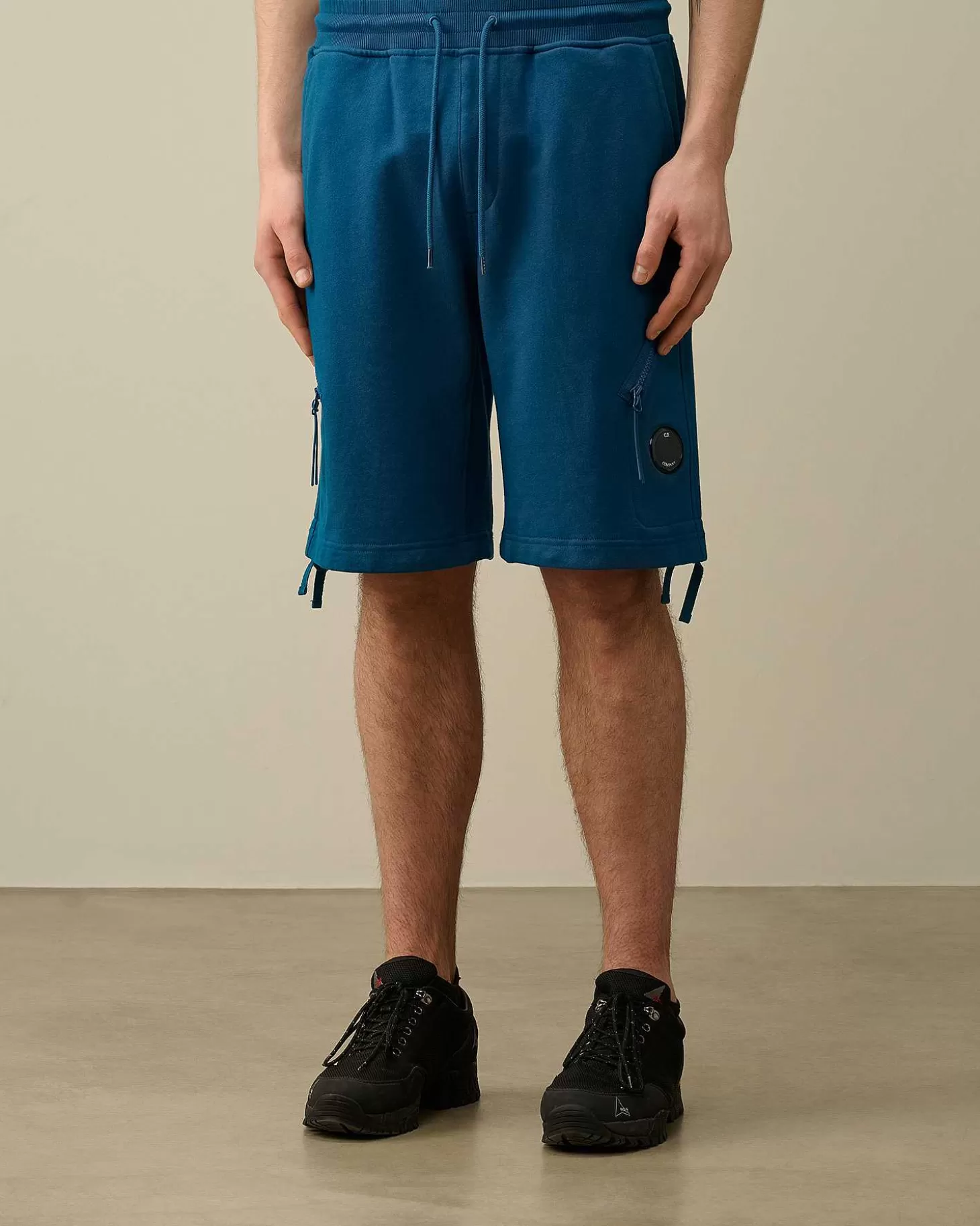diagonal_raised_fleece_zipped_pocket_shorts_2-4.webp Homme C.P. Company Survêtements Et Shorts^Diagonal Raised Fleece Zipped Pocket Shorts