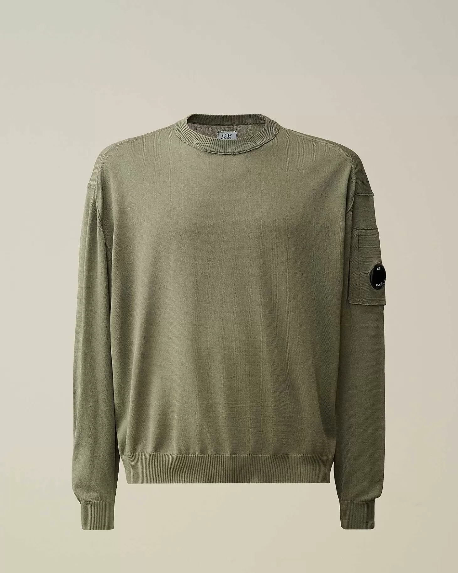 filo_di_scozia_lens_knit_1.webp Homme C.P. Company Pulls^Filo Di Scozia Lens Knit