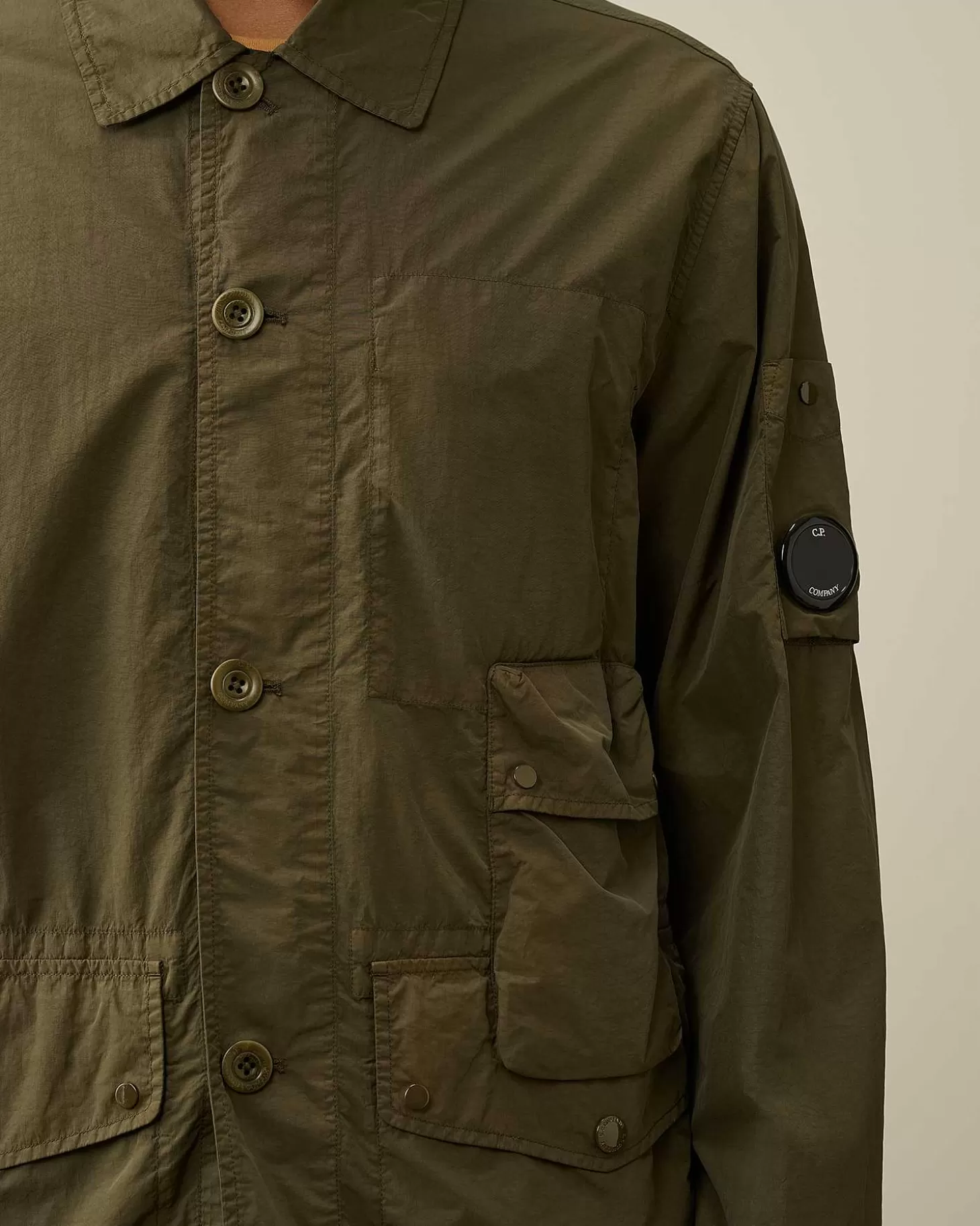 flatt_nylon_chore_jacket_4.webp Homme C.P. Company Vestes Et Manteaux^Flatt Nylon Chore Jacket