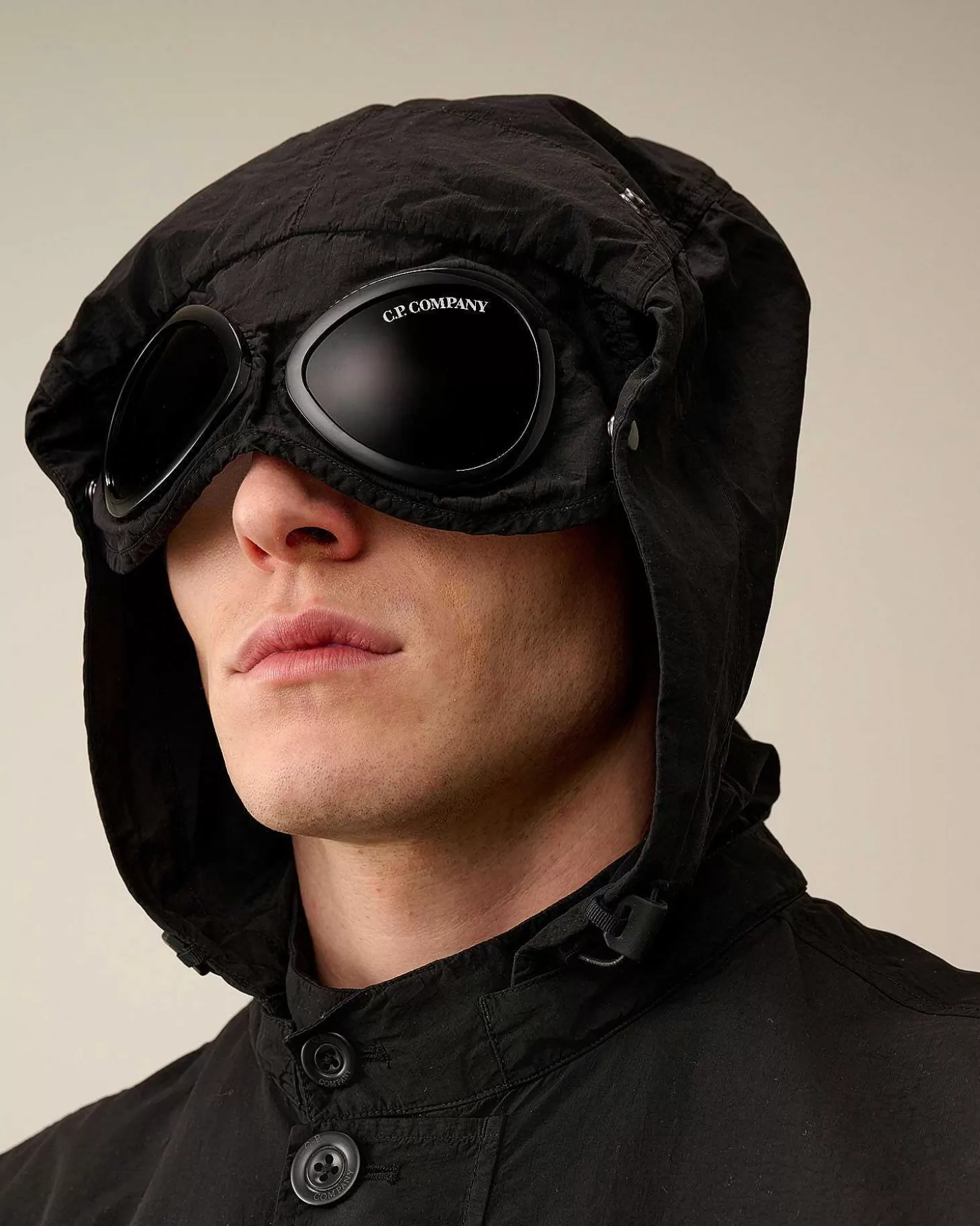 flatt_nylon_goggle_overshirt_4-3.webp Homme C.P. Company Surchemises^Flatt Nylon Goggle Overshirt