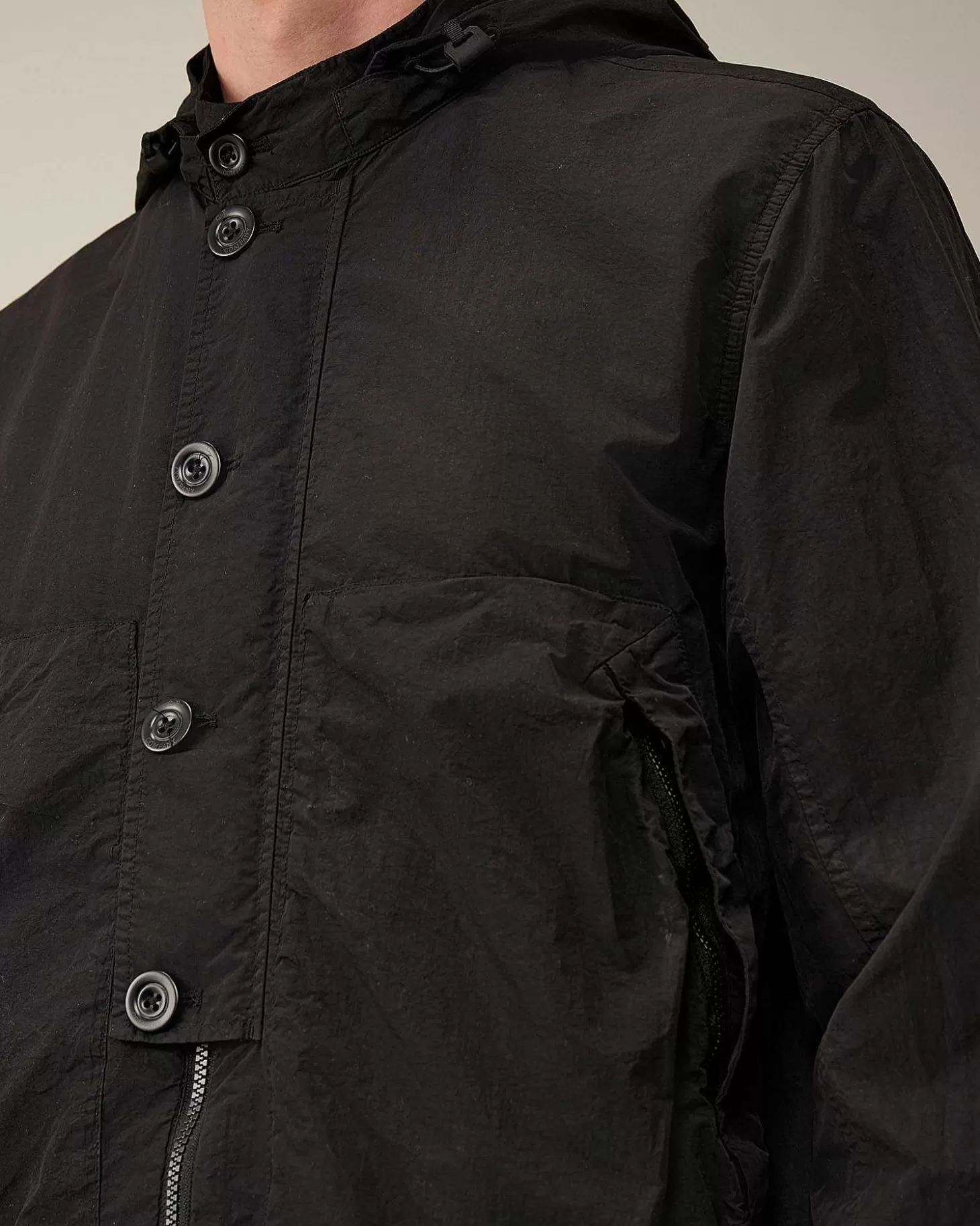 flatt_nylon_goggle_overshirt_5-3.webp Homme C.P. Company Surchemises^Flatt Nylon Goggle Overshirt