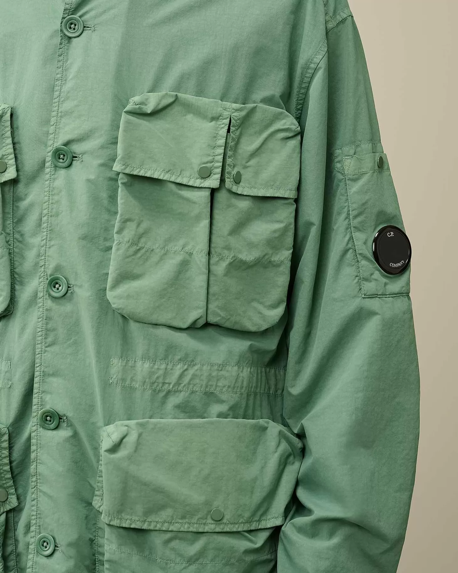 flatt_nylon_utility_overshirt_4-2.webp Homme C.P. Company Surchemises^Flatt Nylon Utility Overshirt