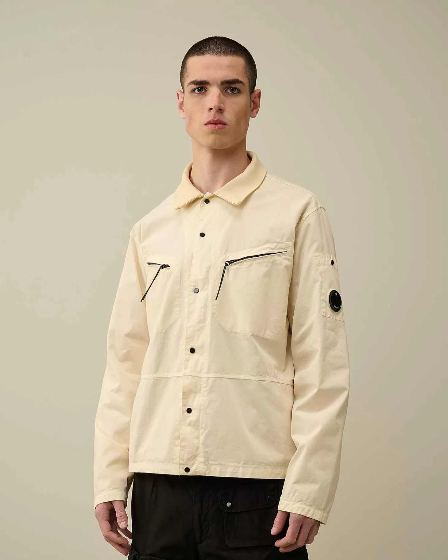 gabardine_buttoned_shirt_2-1.webp Homme C.P. Company Chemises^Gabardine Buttoned Shirt