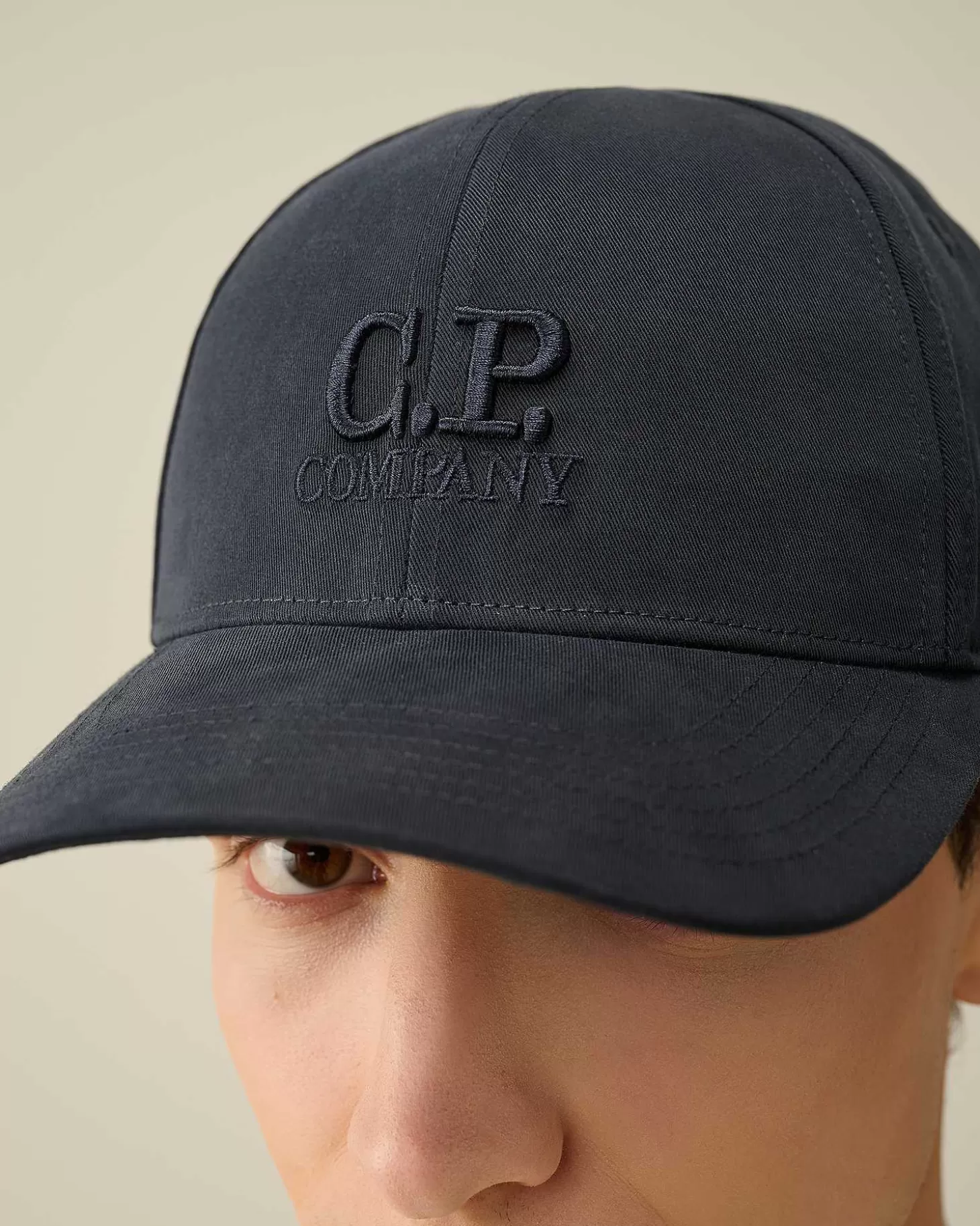 gabardine_logo_cap_4-2.webp Homme C.P. Company Chapeaux^Gabardine Logo Cap