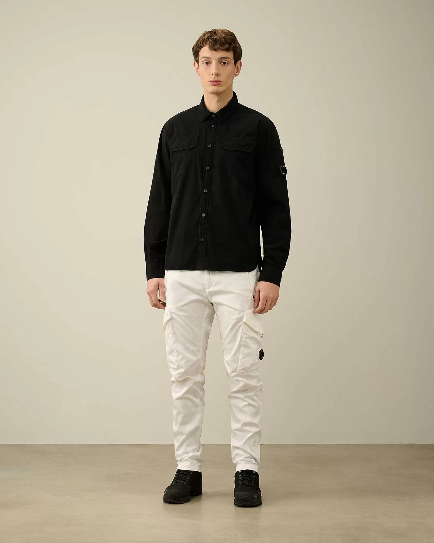 gabardine_pockets_shirt_6-3.webp Homme C.P. Company Chemises^Gabardine Pockets Shirt