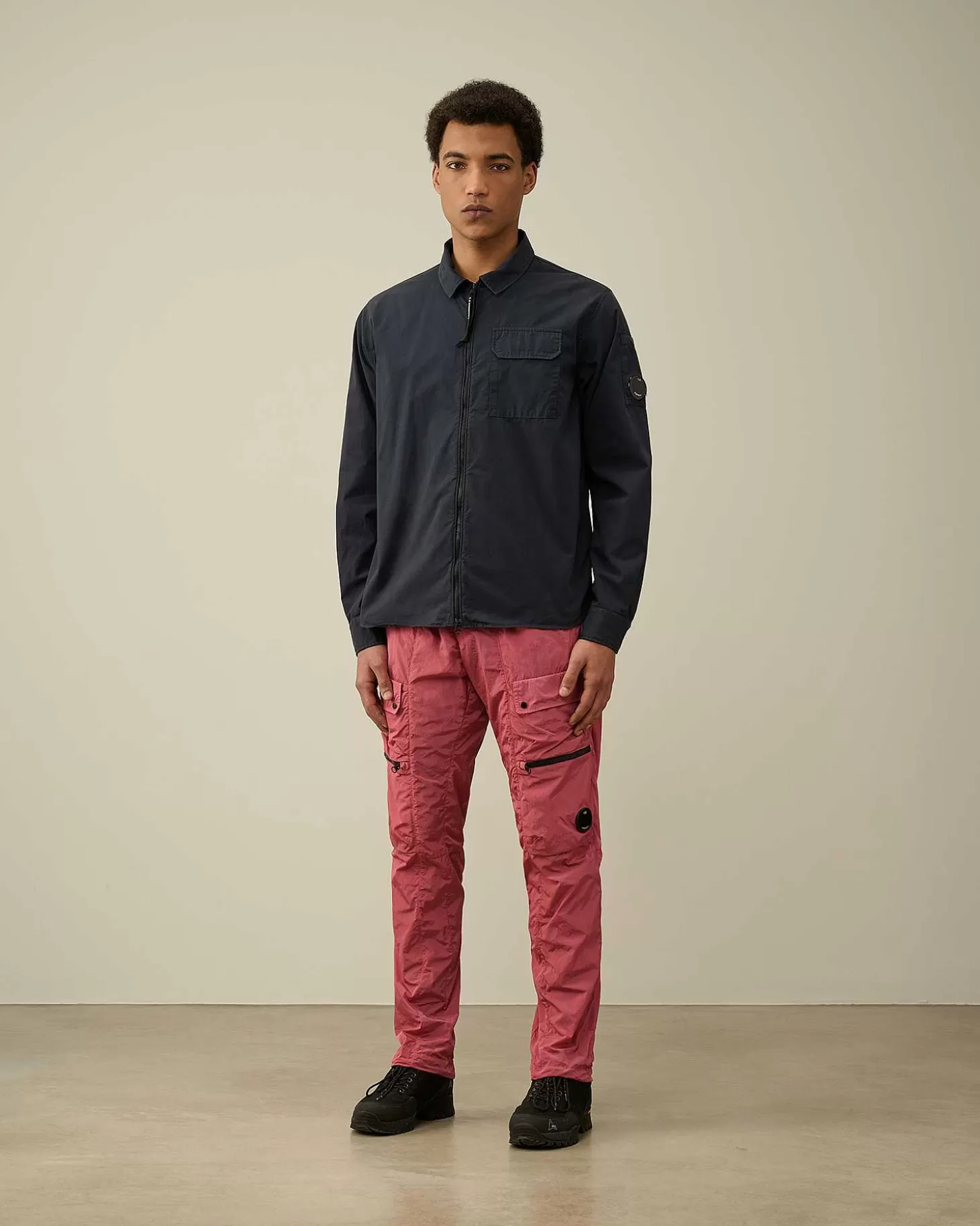 gabardine_zipped_shirt_6.webp Homme C.P. Company Chemises^Gabardine Zipped Shirt