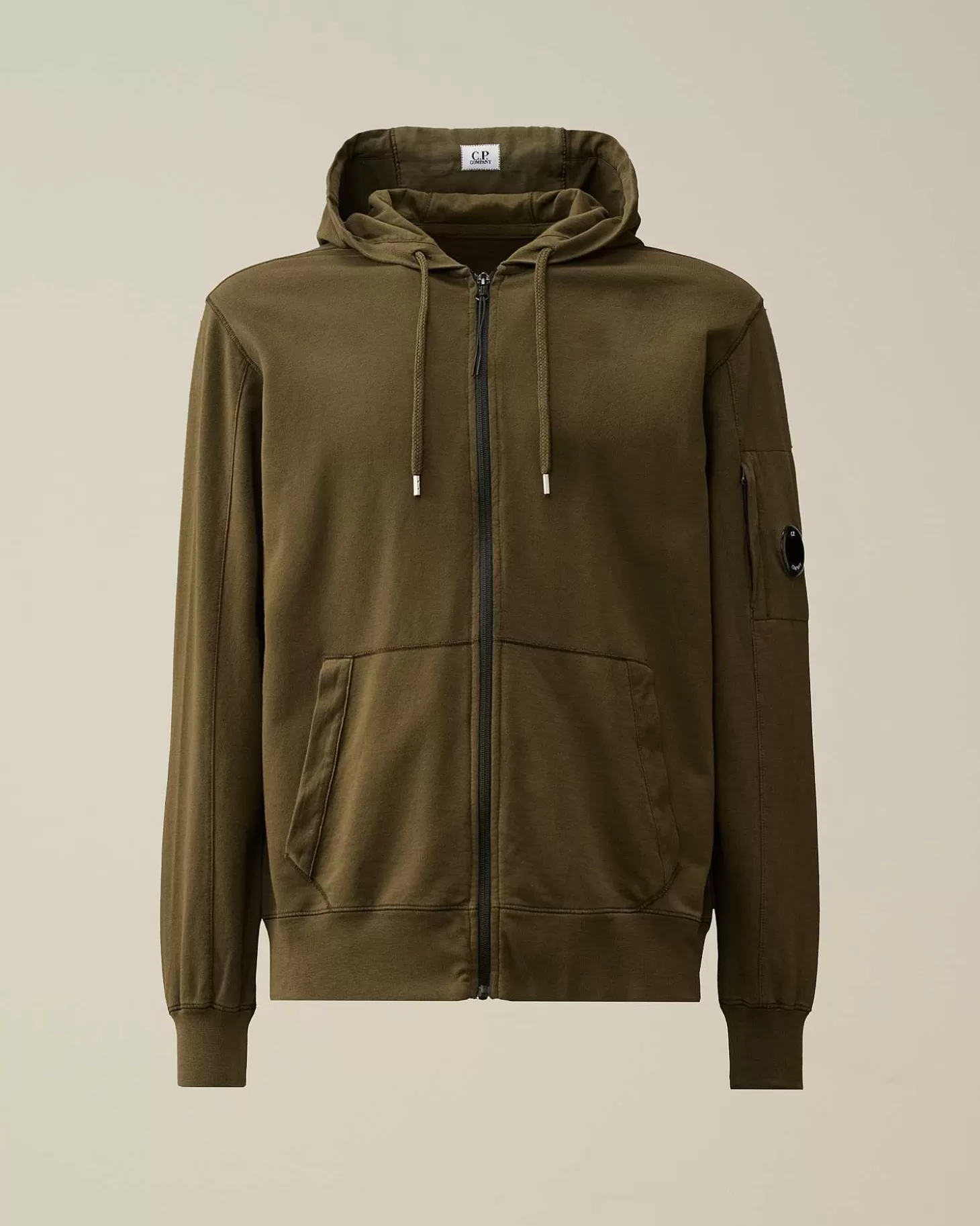 light_fleece_zipped_hoodie_1-3.webp Homme C.P. Company Sweat-Shirts^Light Fleece Zipped Hoodie