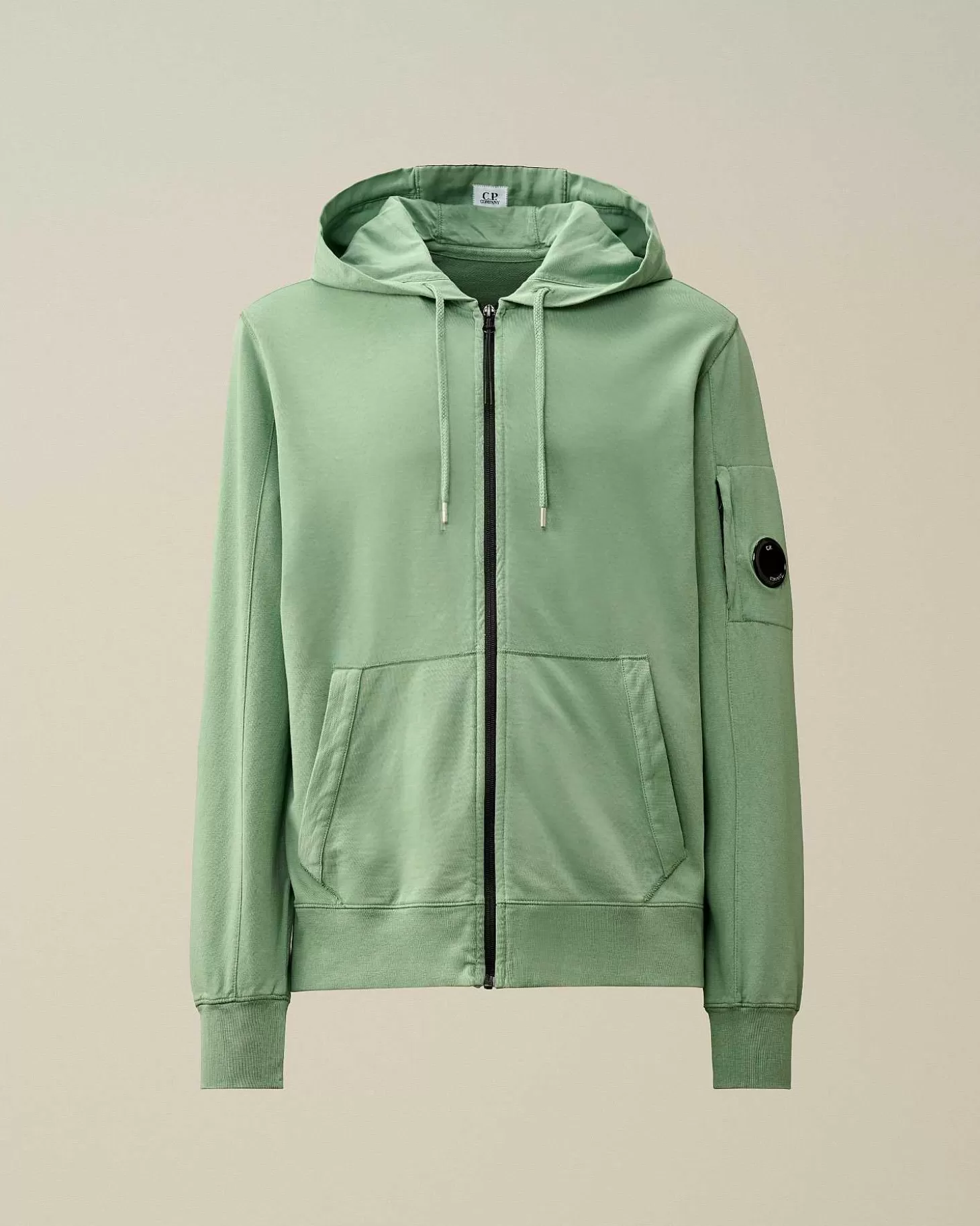 light_fleece_zipped_hoodie_1-5.webp Homme C.P. Company Sweat-Shirts^Light Fleece Zipped Hoodie