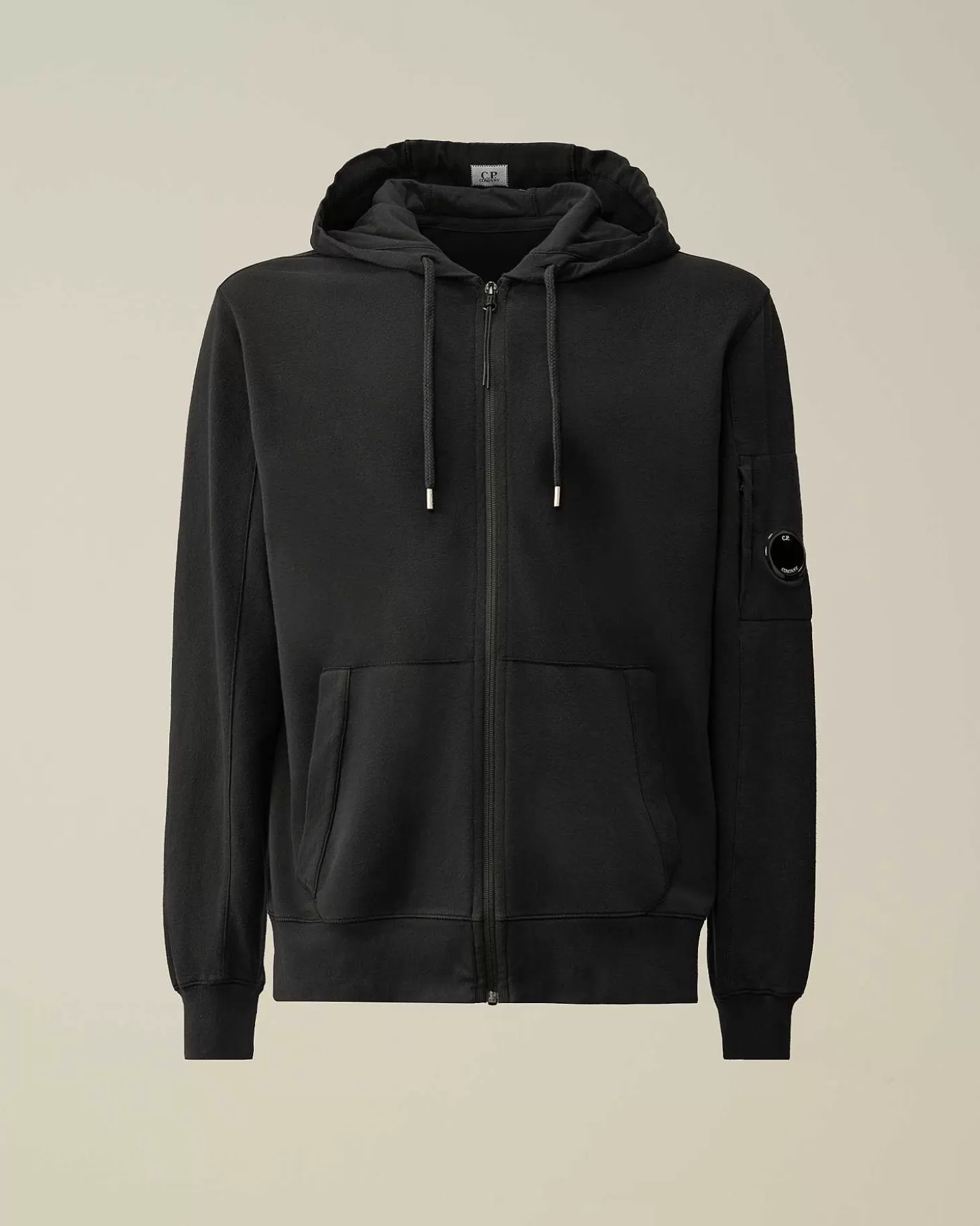 light_fleece_zipped_hoodie_1-6.webp Homme C.P. Company Sweat-Shirts^Light Fleece Zipped Hoodie