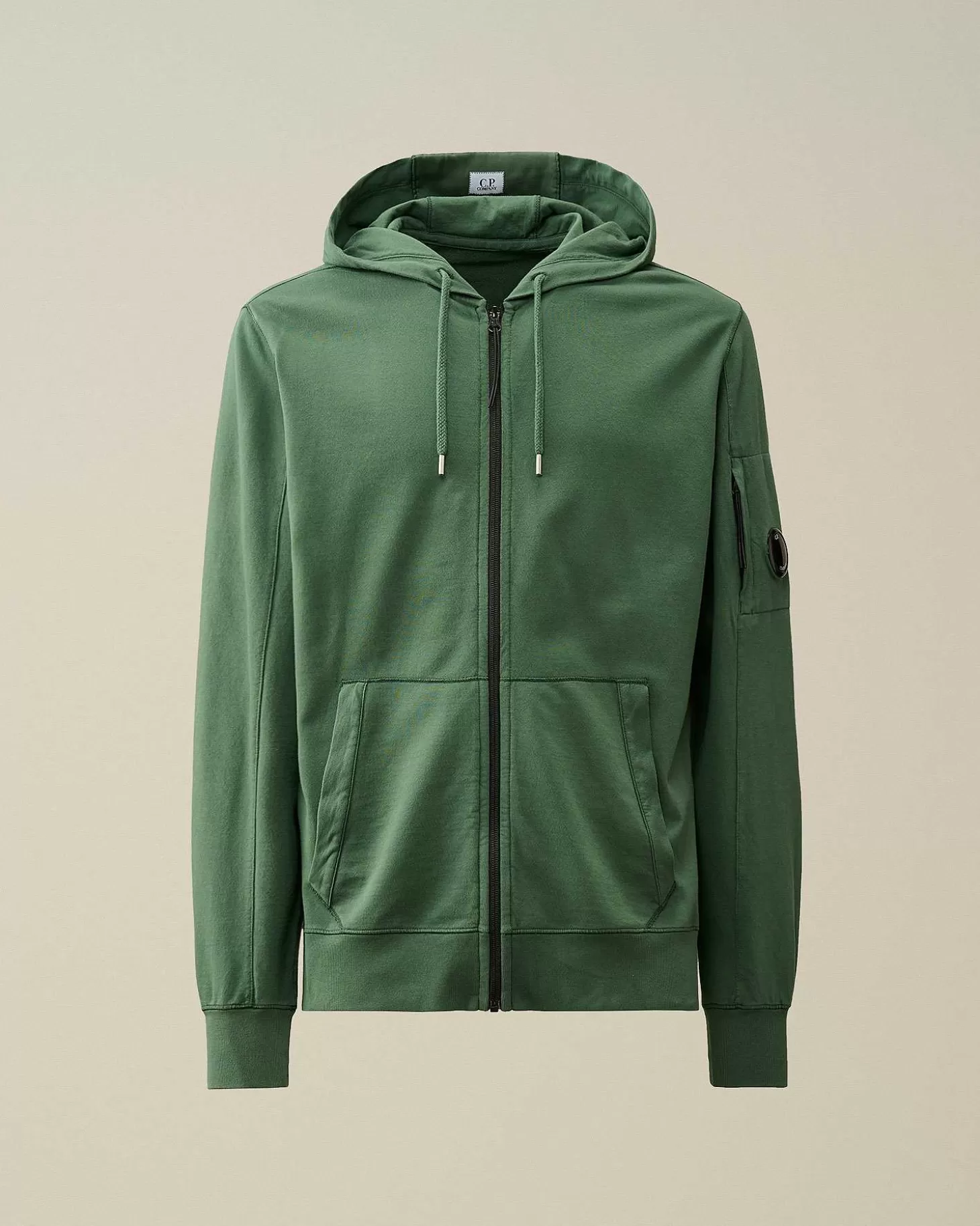 light_fleece_zipped_hoodie_1-7.webp Homme C.P. Company Sweat-Shirts^Light Fleece Zipped Hoodie