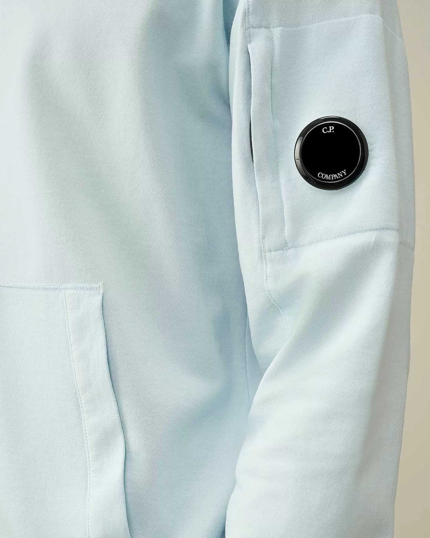 light_fleece_zipped_hoodie_3-9.webp Homme C.P. Company Sweat-Shirts^Light Fleece Zipped Hoodie