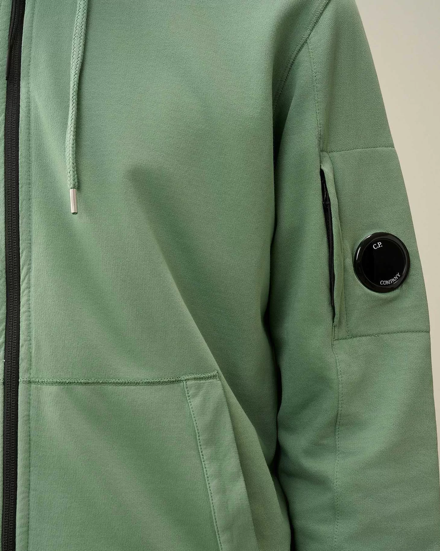 light_fleece_zipped_hoodie_4-5.webp Homme C.P. Company Sweat-Shirts^Light Fleece Zipped Hoodie