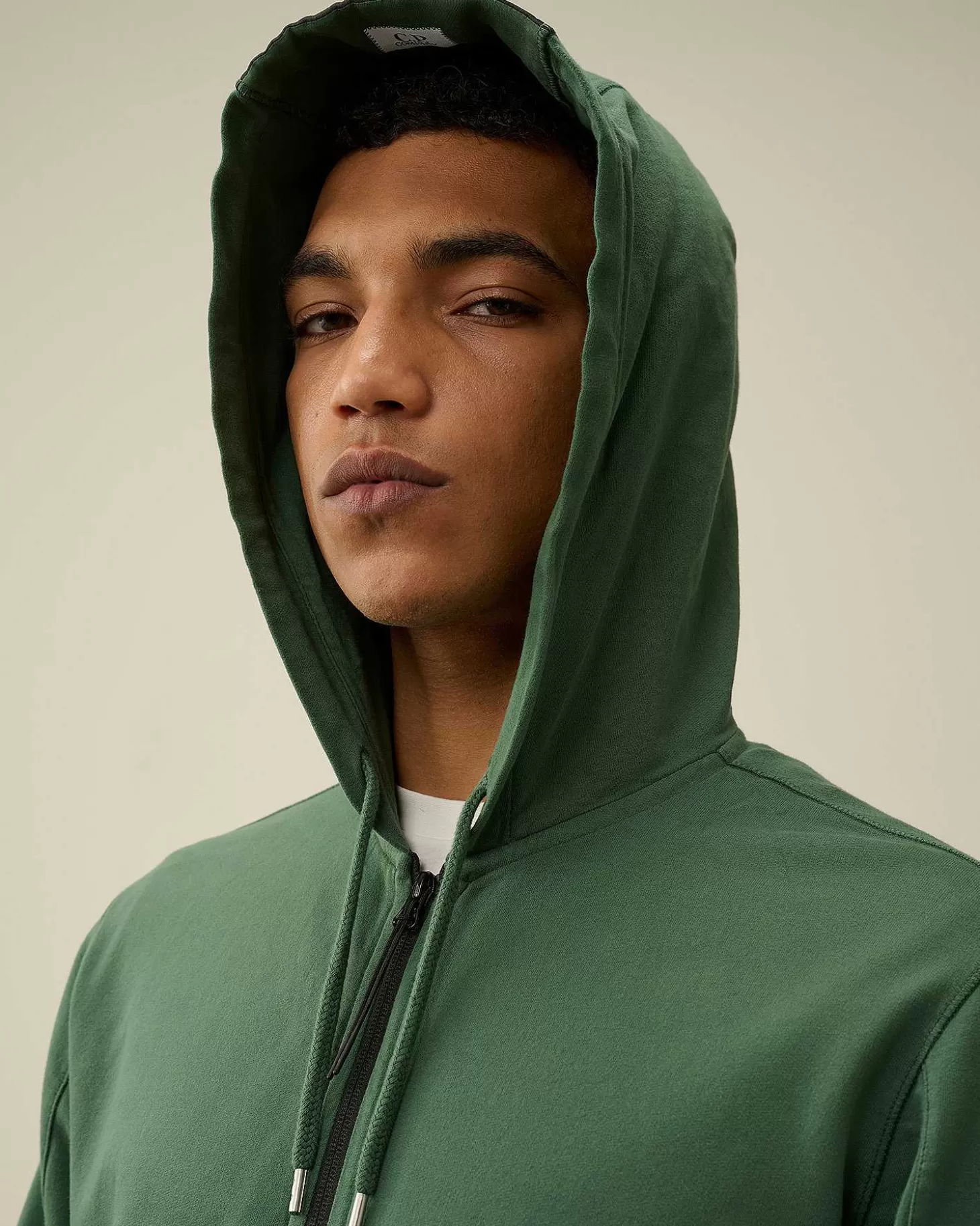 light_fleece_zipped_hoodie_4-7.webp Homme C.P. Company Sweat-Shirts^Light Fleece Zipped Hoodie
