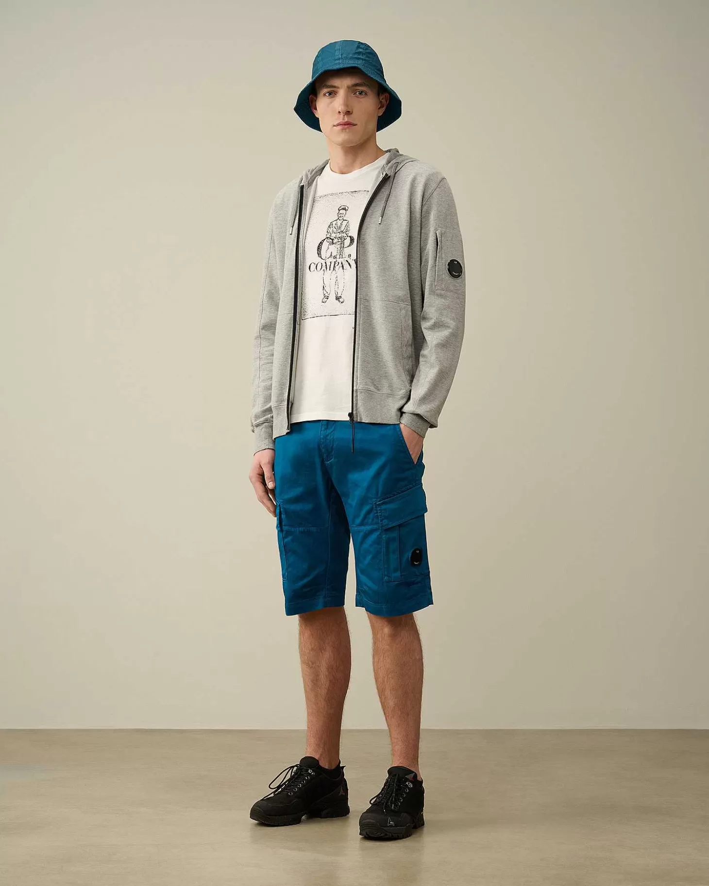 light_fleece_zipped_hoodie_5-4.webp Homme C.P. Company Sweat-Shirts^Light Fleece Zipped Hoodie
