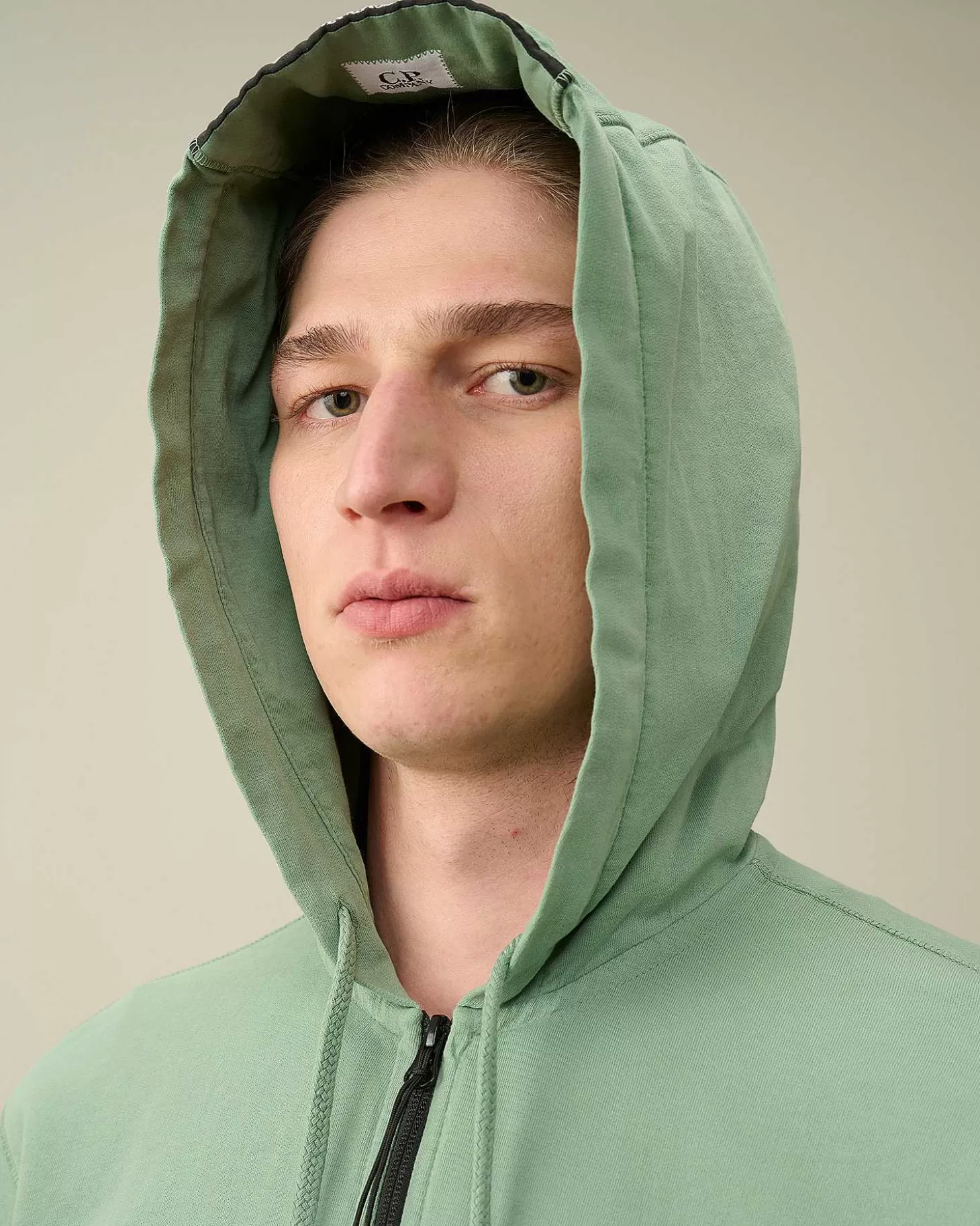 light_fleece_zipped_hoodie_5-5.webp Homme C.P. Company Sweat-Shirts^Light Fleece Zipped Hoodie