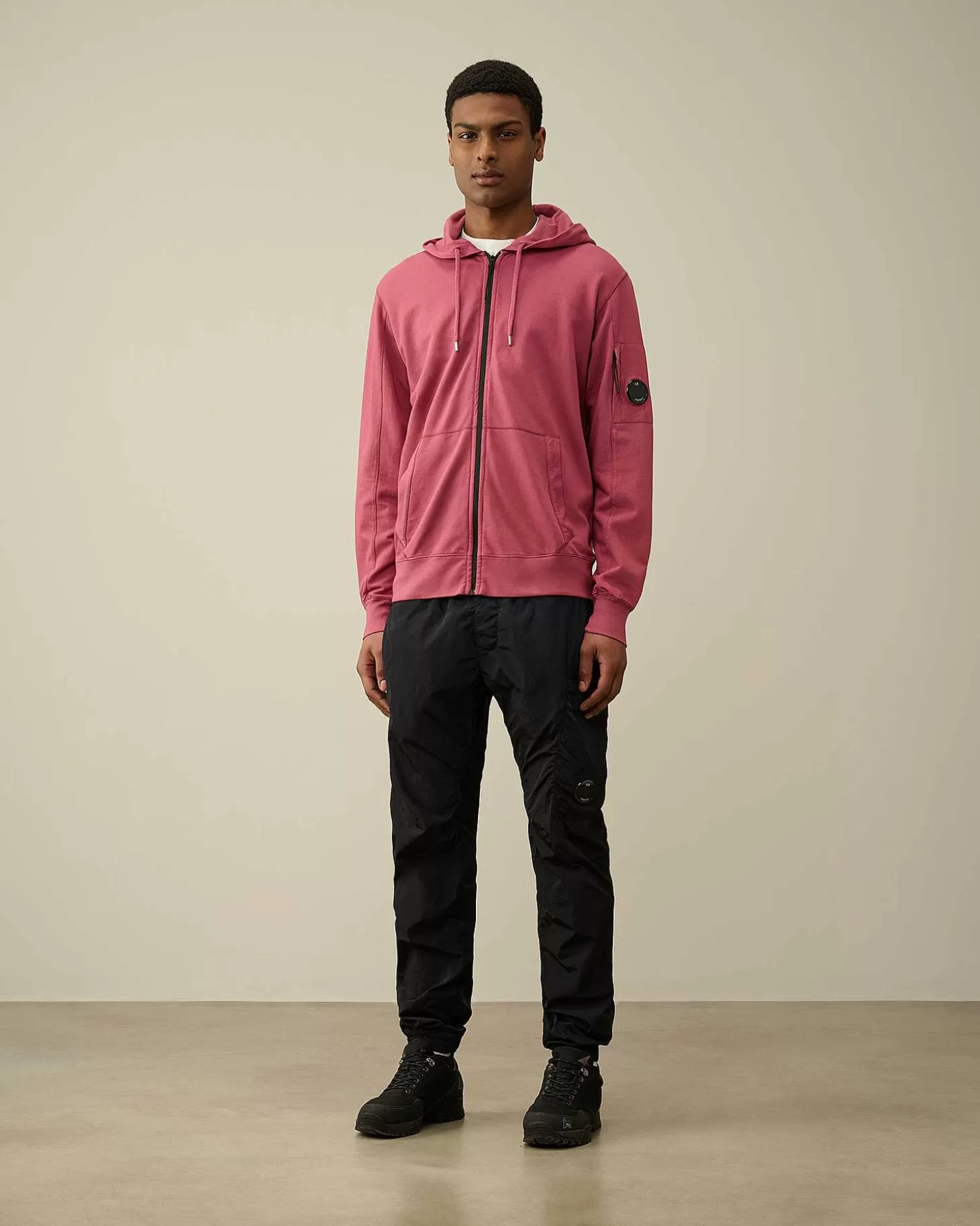 light_fleece_zipped_hoodie_6-1.webp Homme C.P. Company Sweat-Shirts^Light Fleece Zipped Hoodie