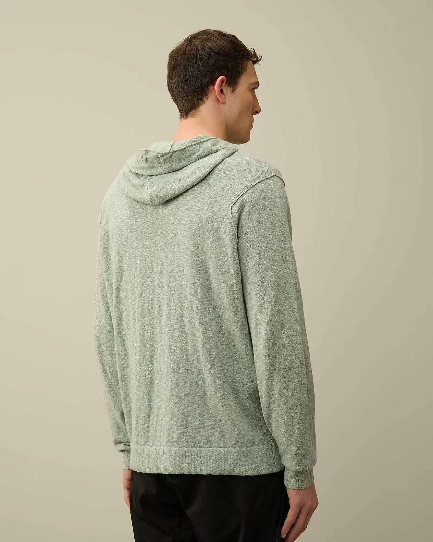 melange_knitwear_hoodie_3.webp Homme C.P. Company Pulls^Melange Knitwear Hoodie