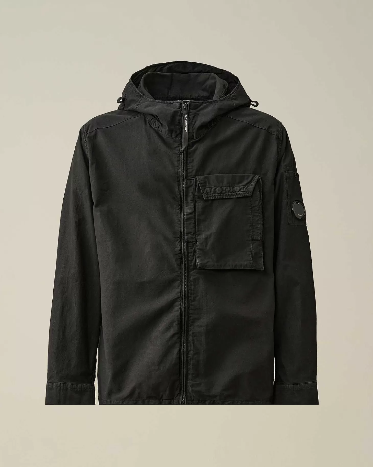 ottoman_hooded_shirt_1.webp Homme C.P. Company Chemises^Ottoman Hooded Shirt