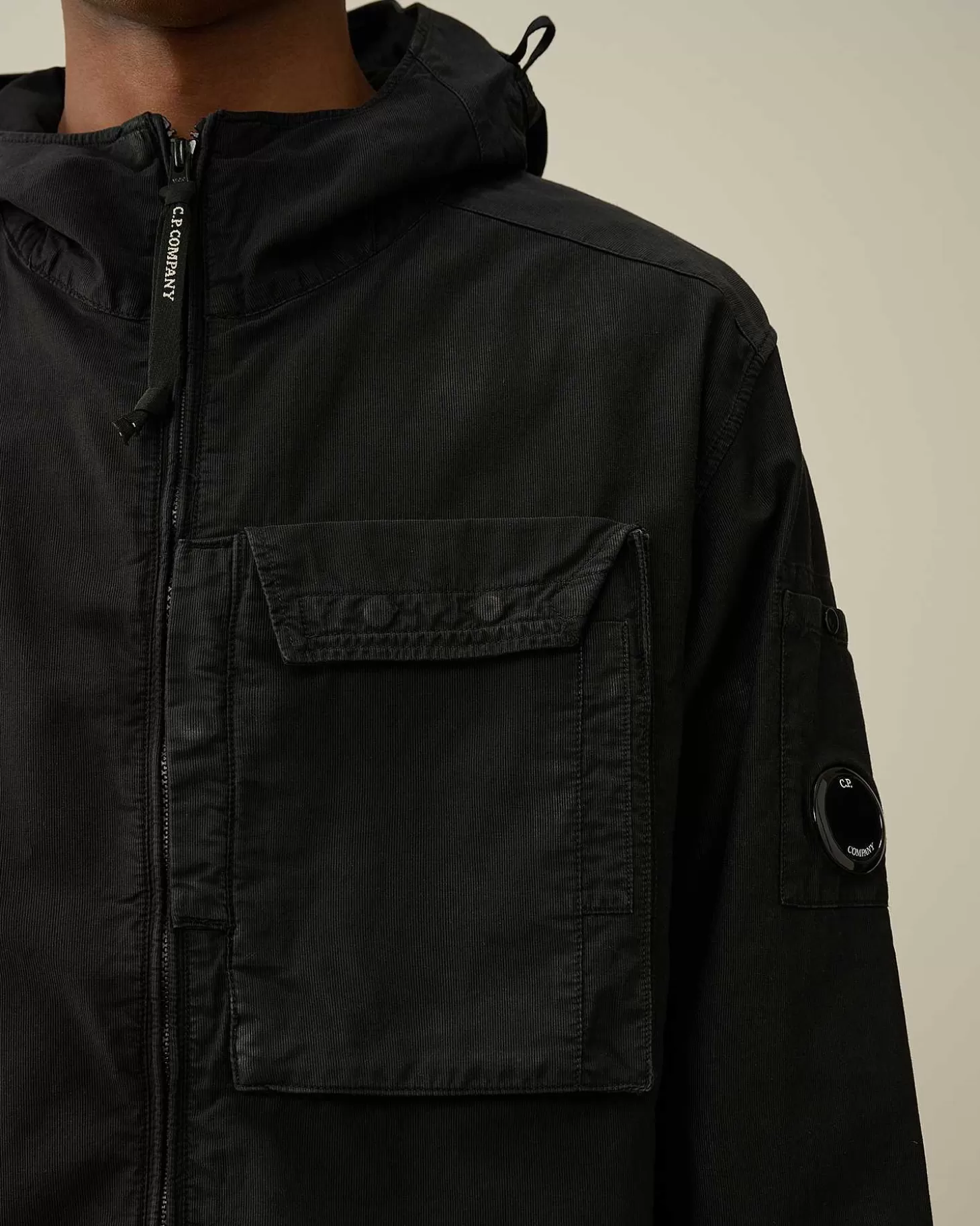 ottoman_hooded_shirt_4.webp Homme C.P. Company Chemises^Ottoman Hooded Shirt