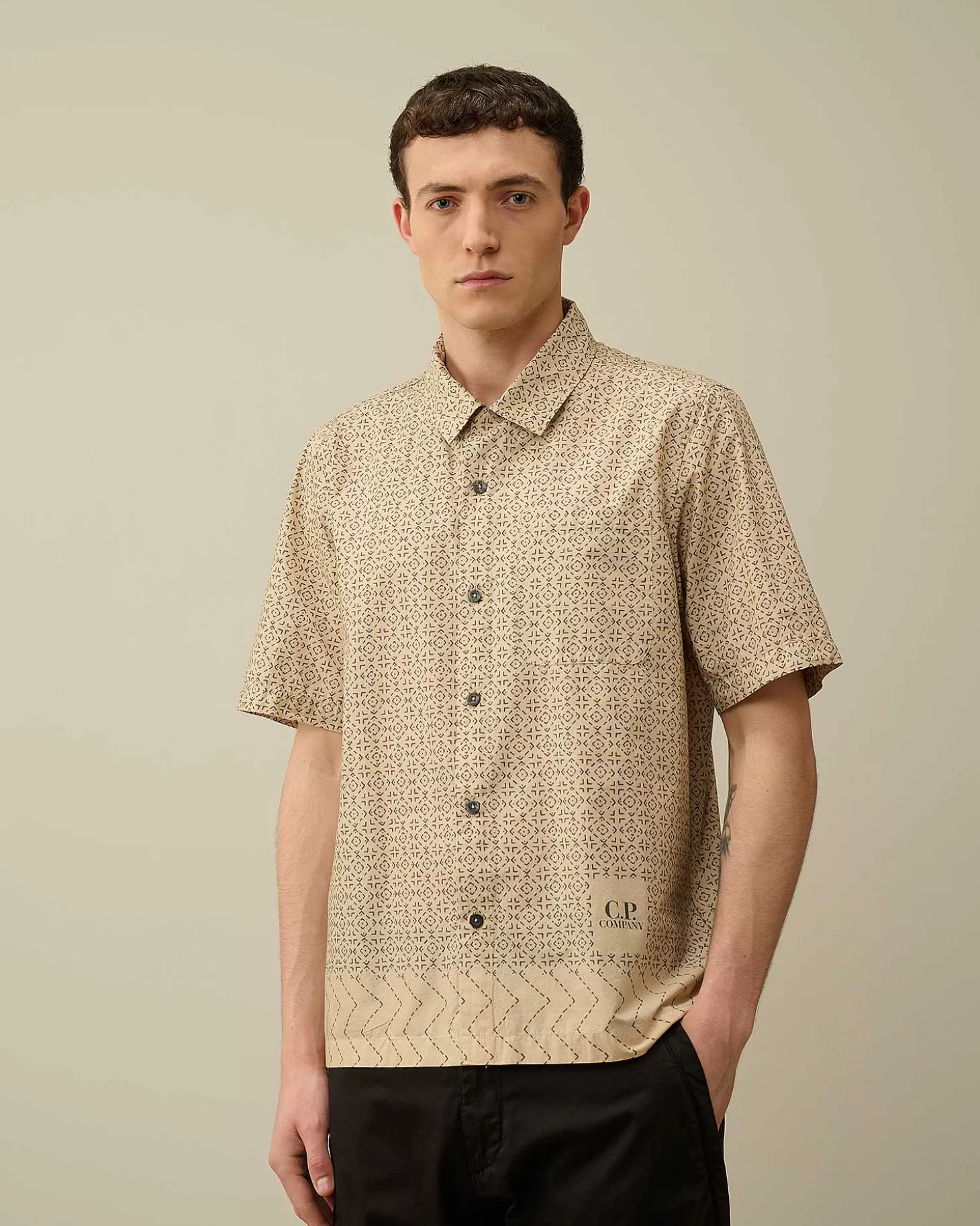 popeline_baja_print_shirt_2-1.webp Homme C.P. Company Chemises^Popeline Baja Print Shirt