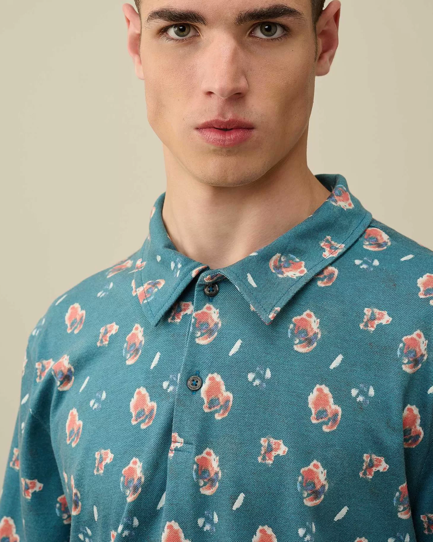 tacting_piquet_sponged_polo_shirt_5-1.webp Homme C.P. Company T-Shirts Et Polos^Tacting Piquet Sponged Polo Shirt