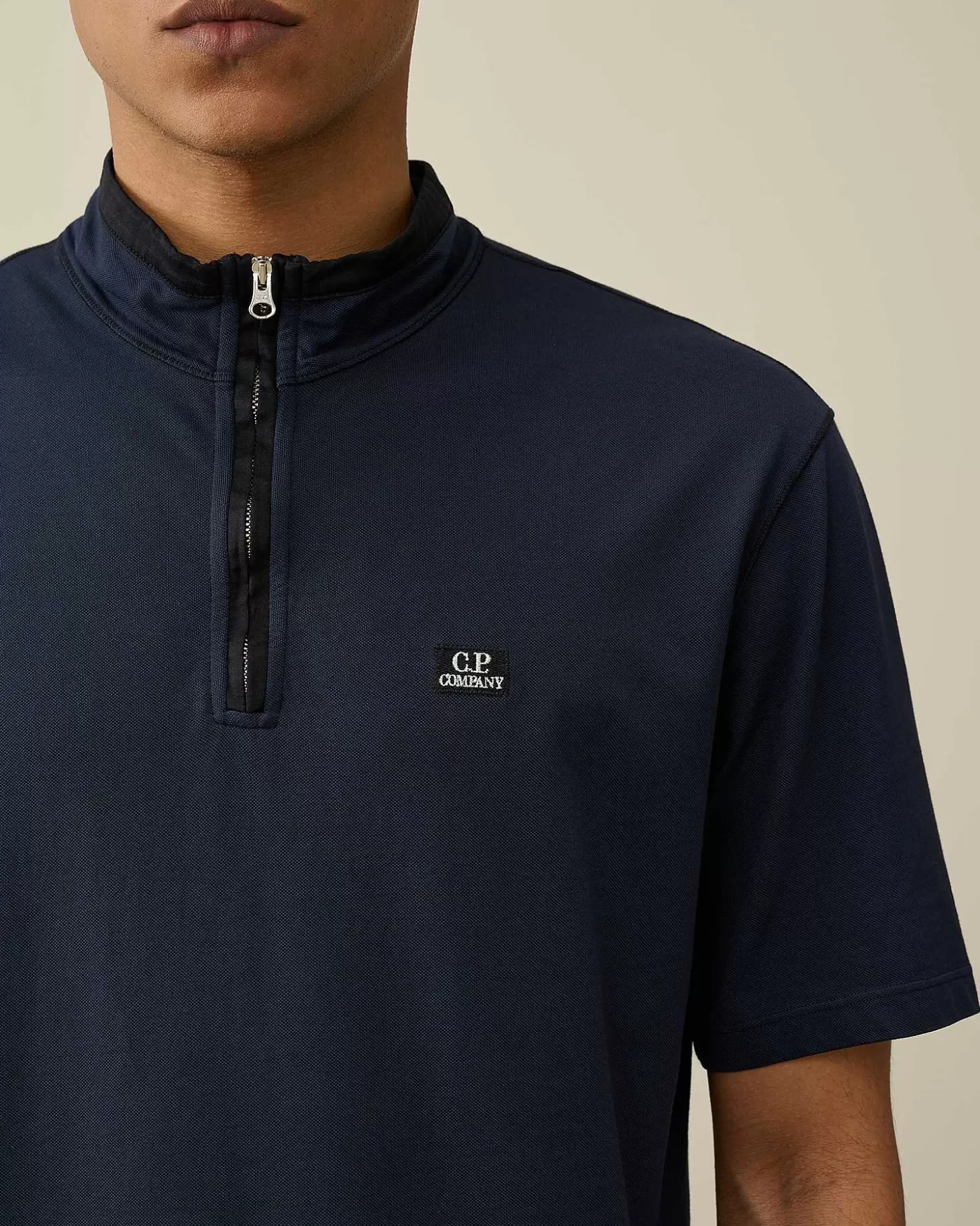 tacting_piquet_zipped_polo_shirt_4-3.webp Homme C.P. Company T-Shirts Et Polos^Tacting Piquet Zipped Polo Shirt