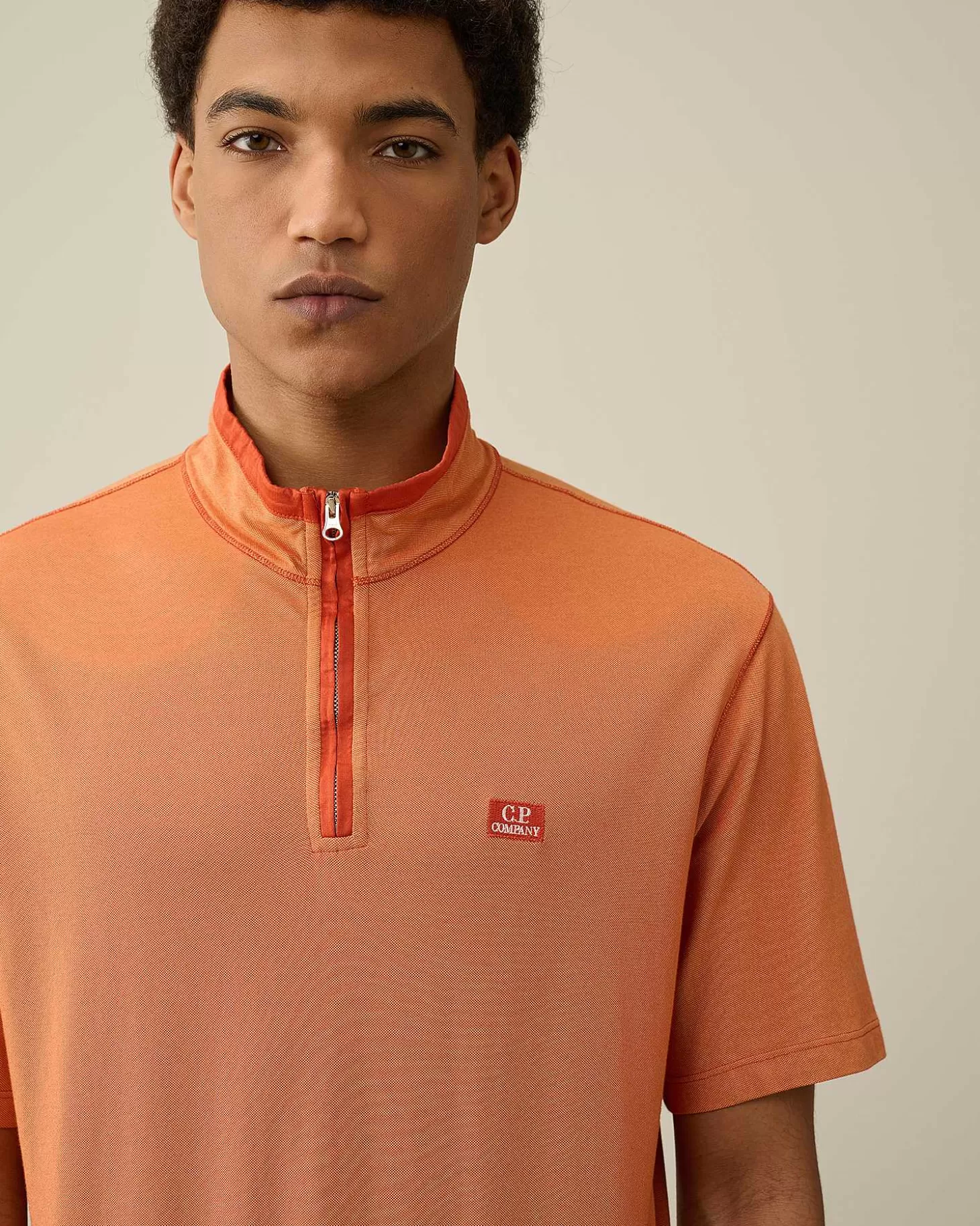 tacting_piquet_zipped_polo_shirt_4-6.webp Homme C.P. Company T-Shirts Et Polos^Tacting Piquet Zipped Polo Shirt