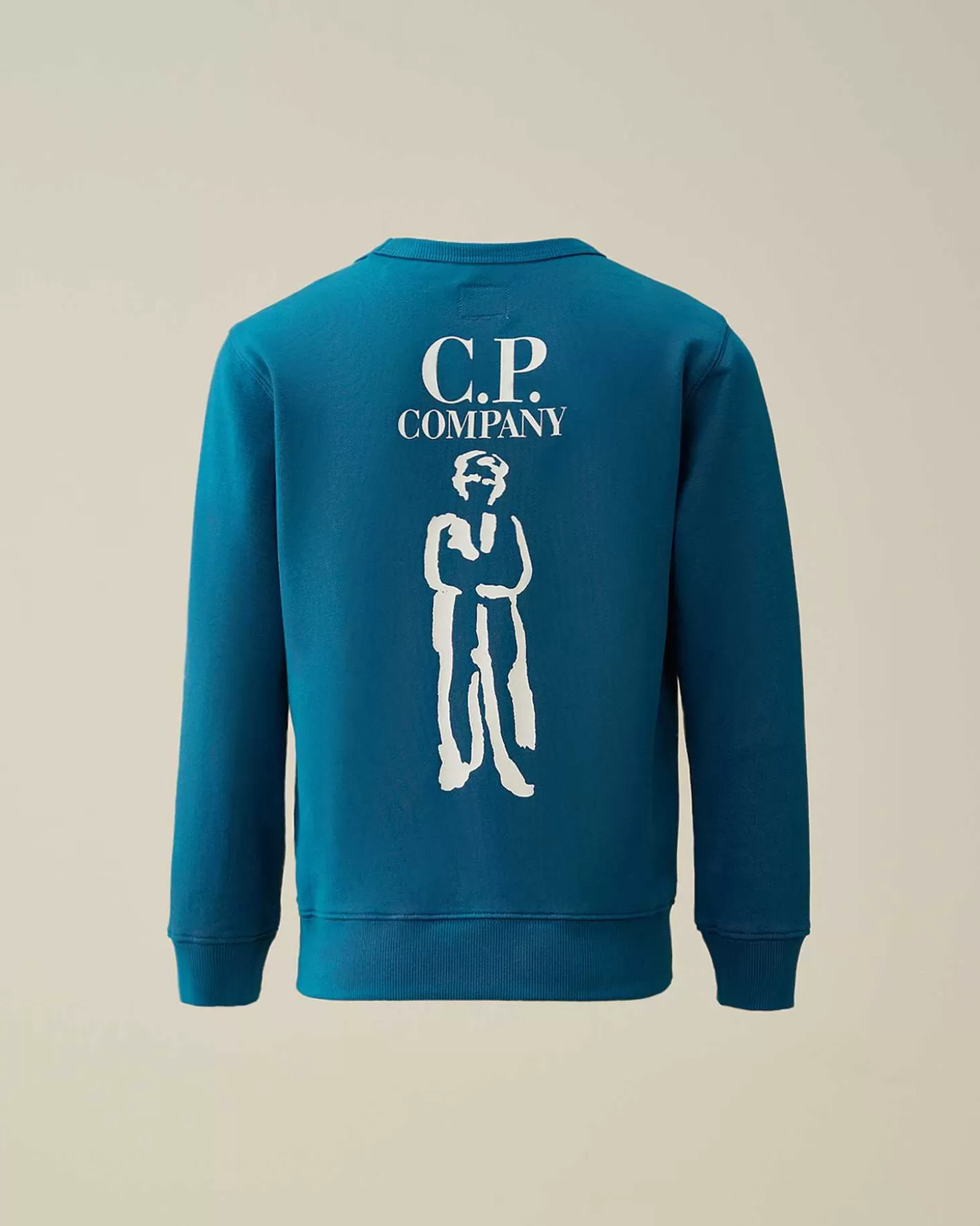 u16_basic_fleece_logo_sweatshirt_3-2.webp Kids C.P. Company Vêtements 10-14 Ans^U16 Basic Fleece Logo Sweatshirt